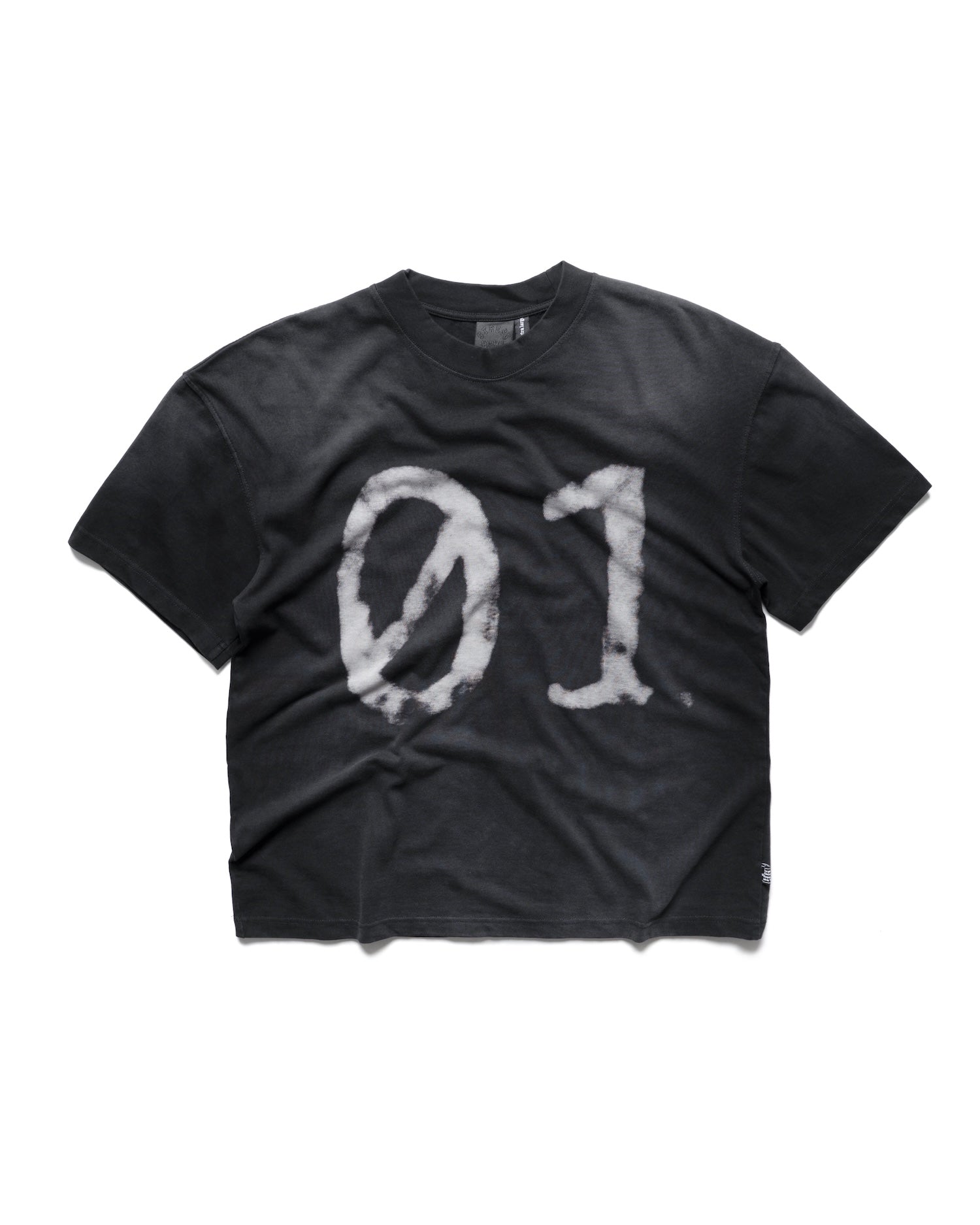01 WASHED V2 T-SHIRT - BLACK