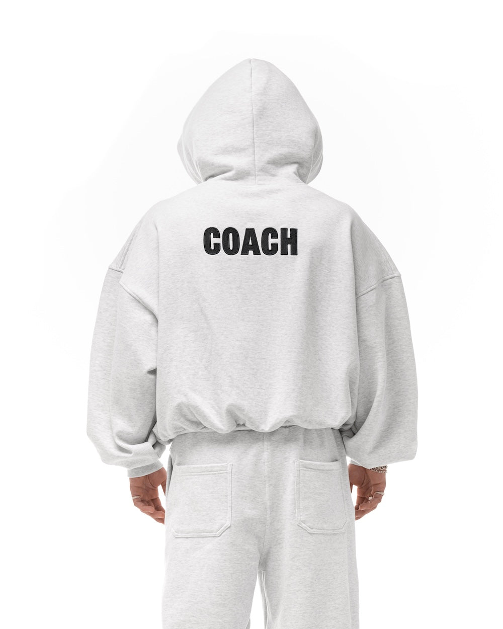 SSMA COACH ZIP HOODIE - GRAY