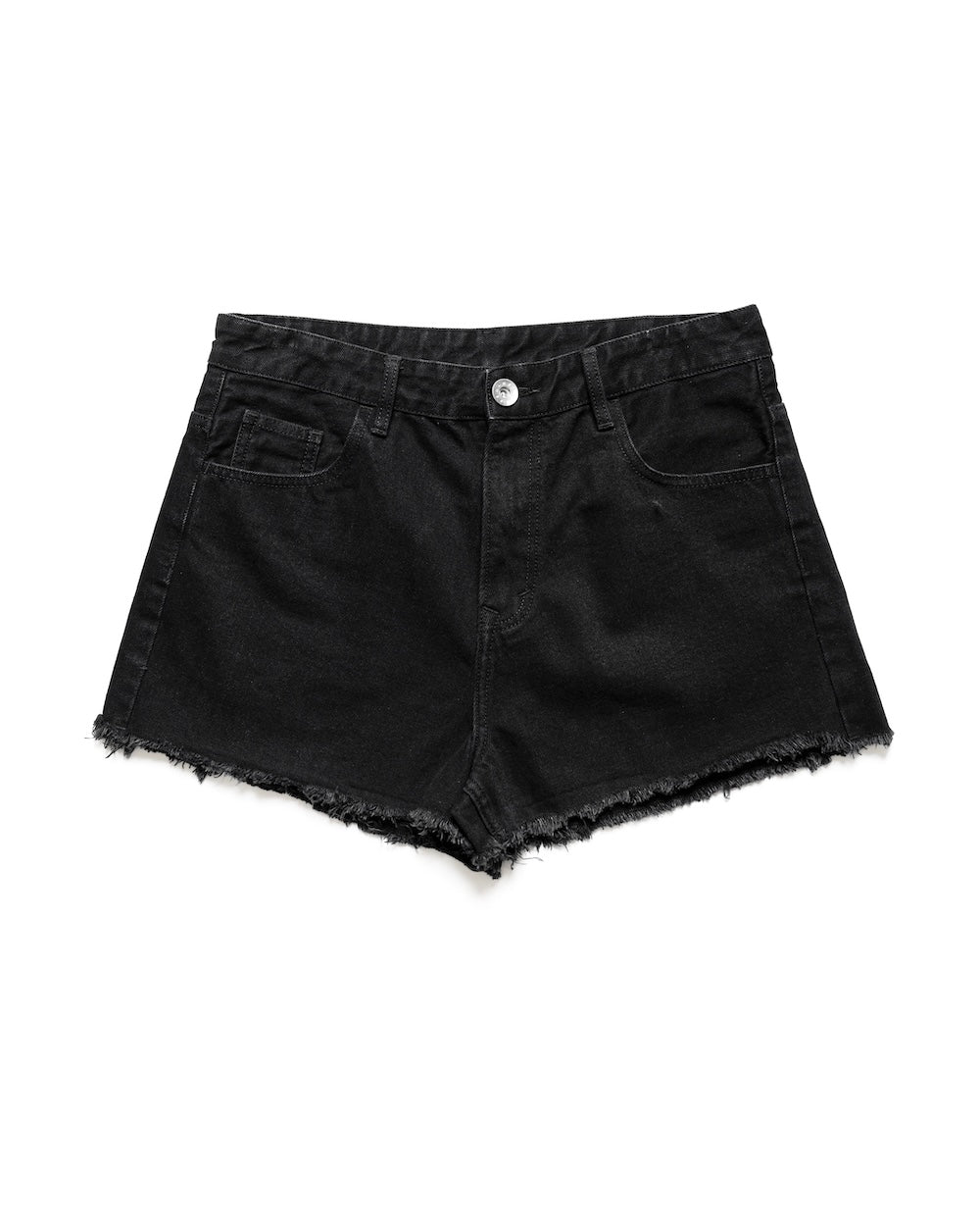 HÔTEL MAMA DENIM SHORTS - BLACK