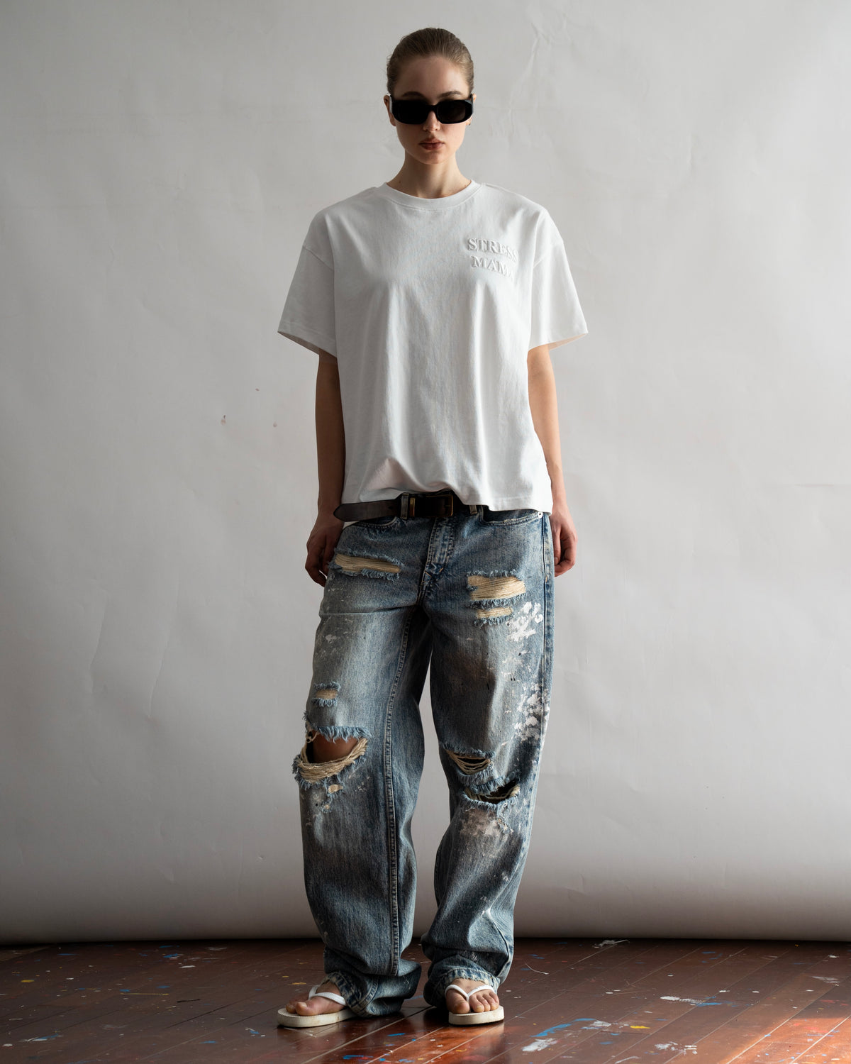 SSMA EMBROIDERY BASIC T-SHIRT - WHITE