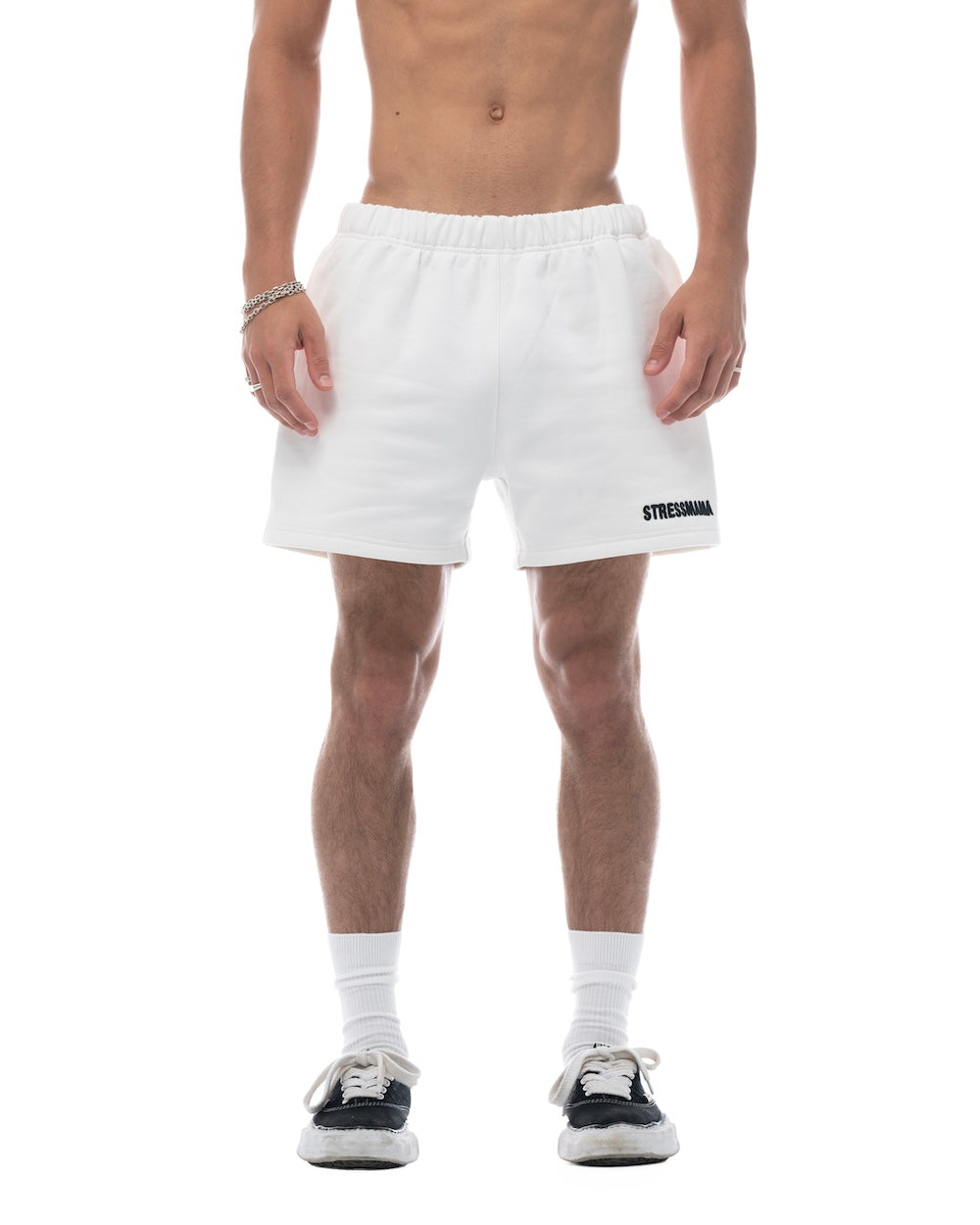 HÔTEL MAMA SWEAT SHORTS - WHITE