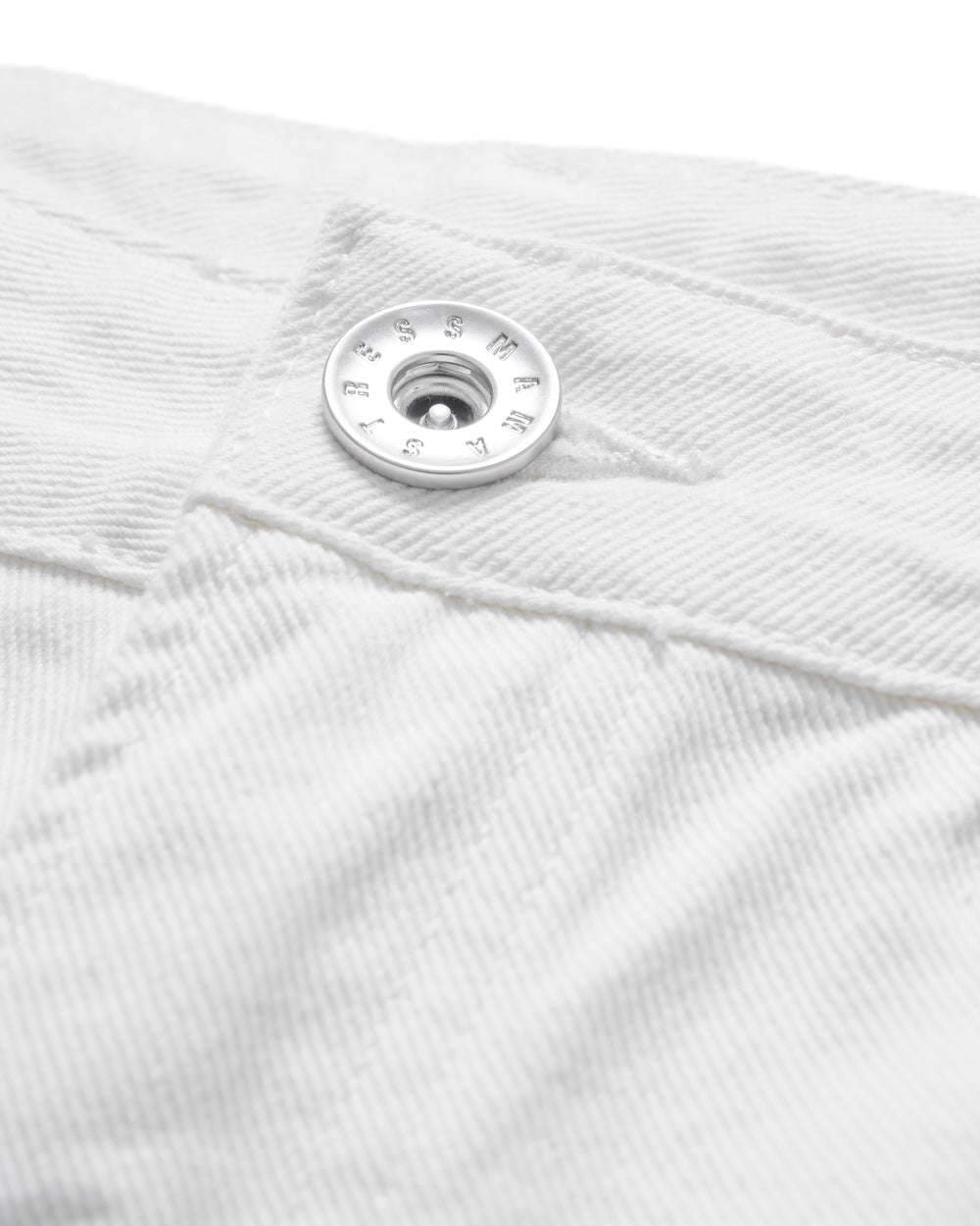 HÔTEL MAMA DENIM SHORTS - WHITE