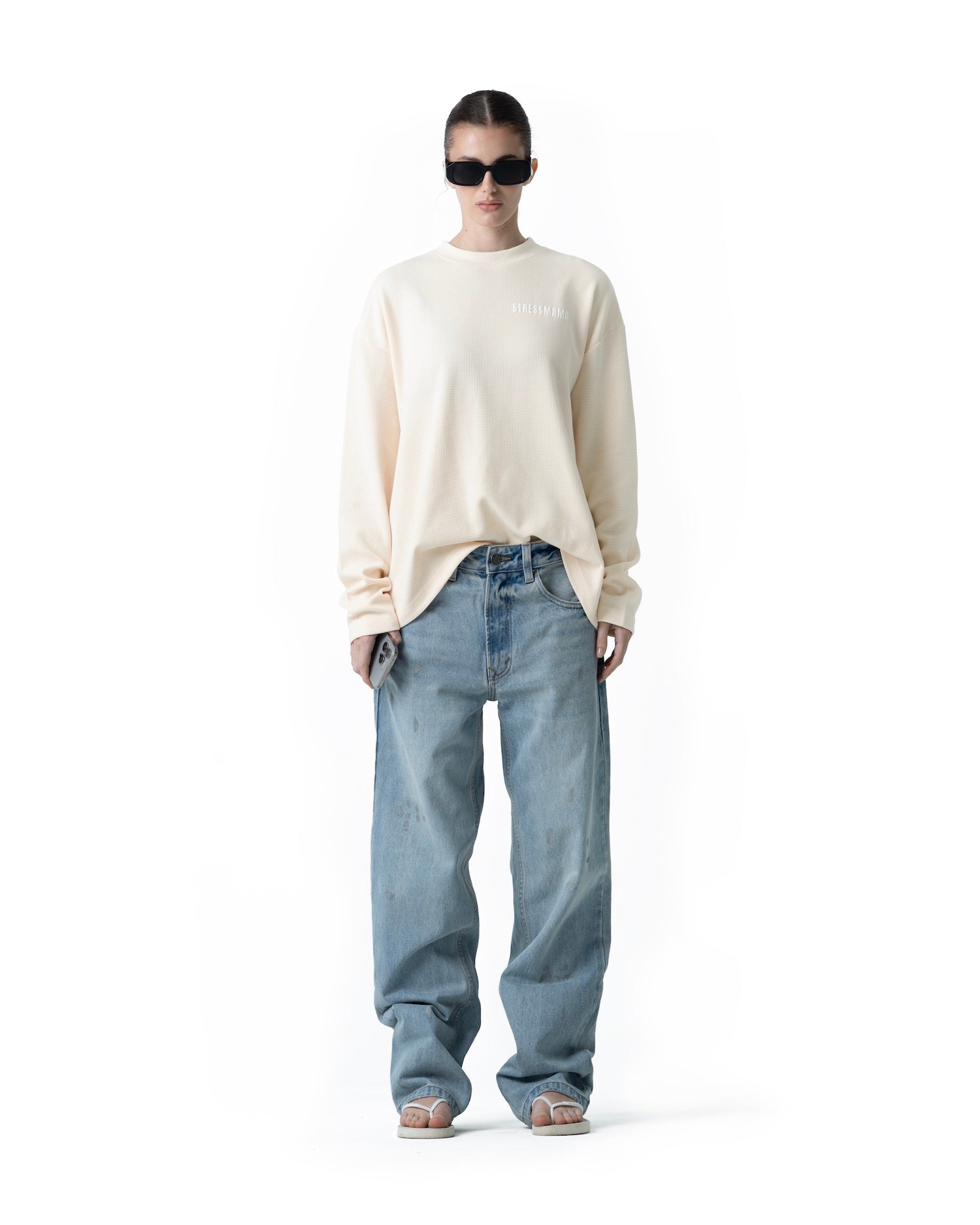 SS26 WAFFLE LONGSLEEVE - CREAM