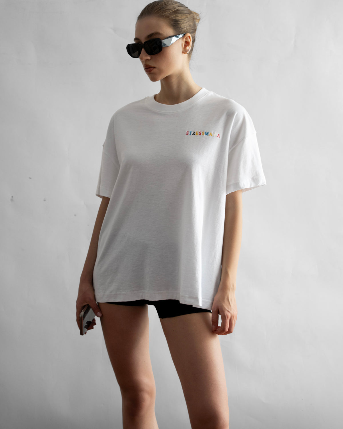 SSMA RAINBOW EMBROIDERY T-SHIRT - WHITE