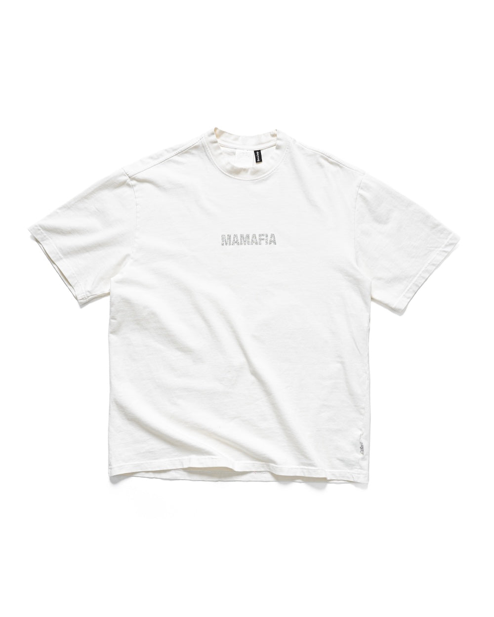 MAMAFIA GLITTER T-SHIRT - WHITE