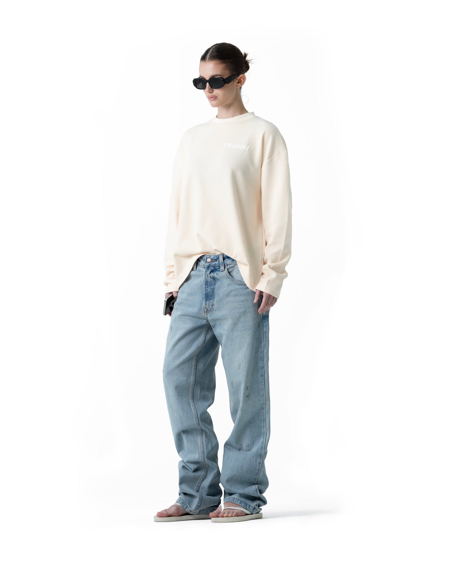 SS26 WAFFLE LONGSLEEVE - CREAM