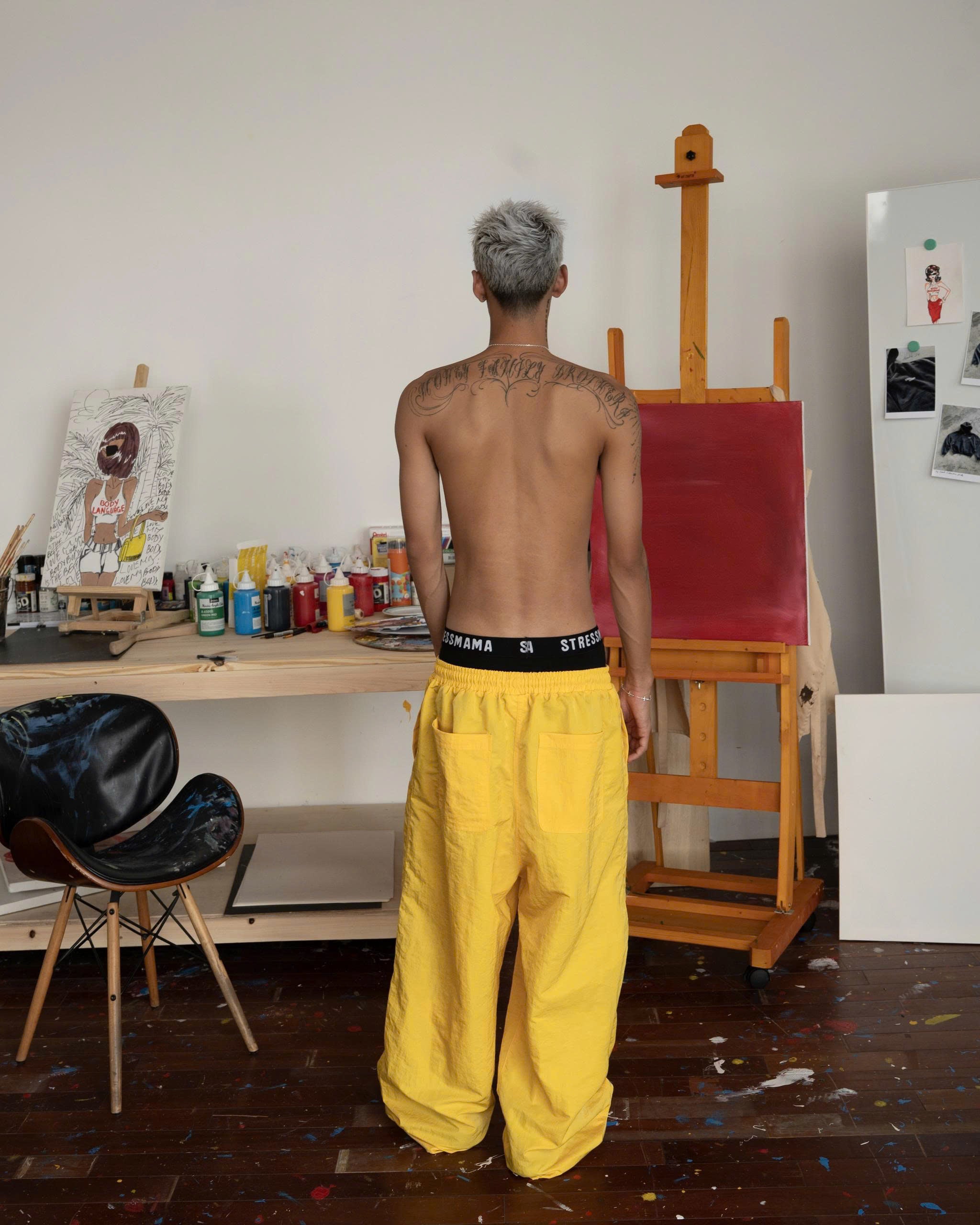 SSMA COACH TRACKSUIT PANTS V2 - YELLOW