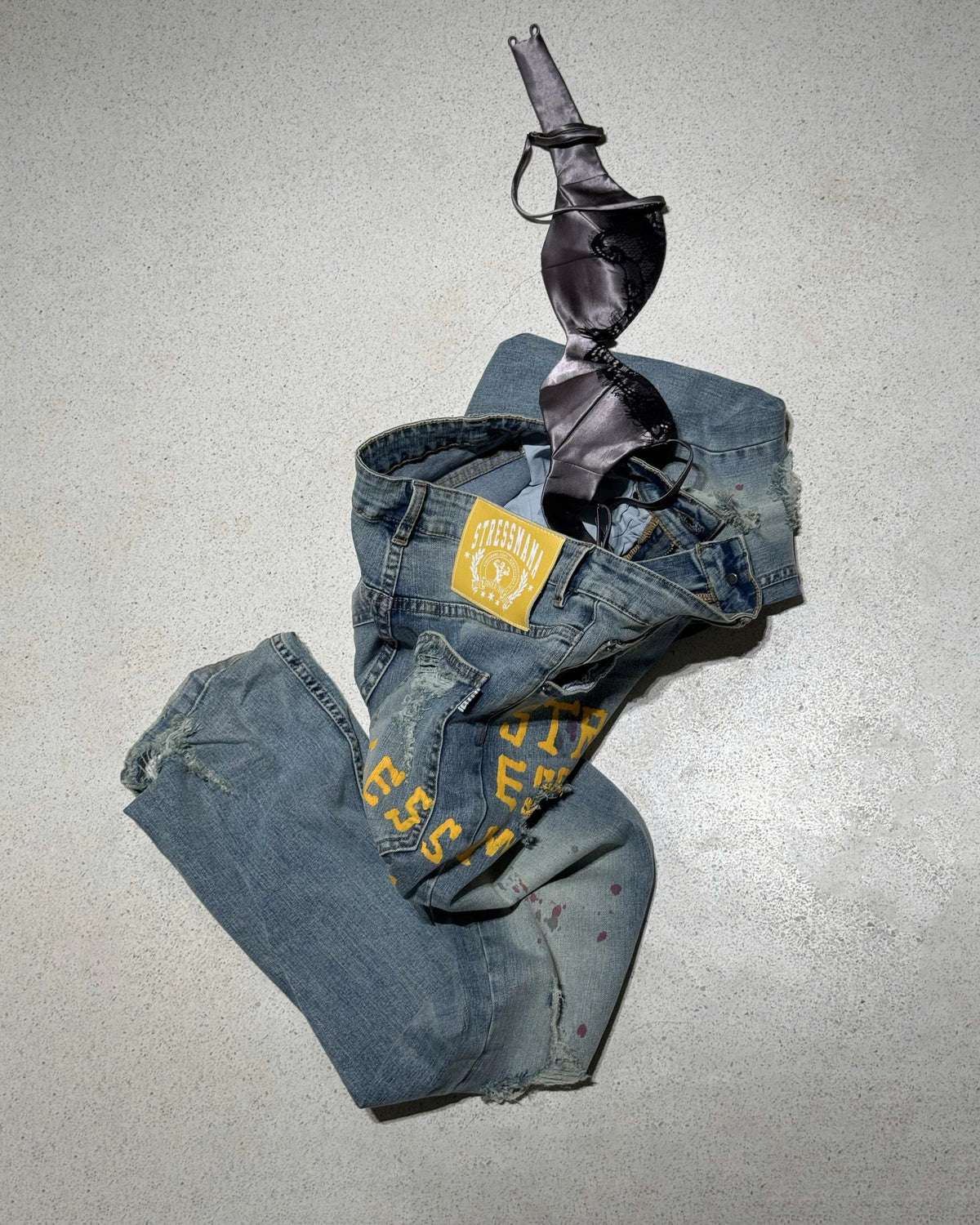 SSMA ART SPACE FLARED JEANS - BLUE