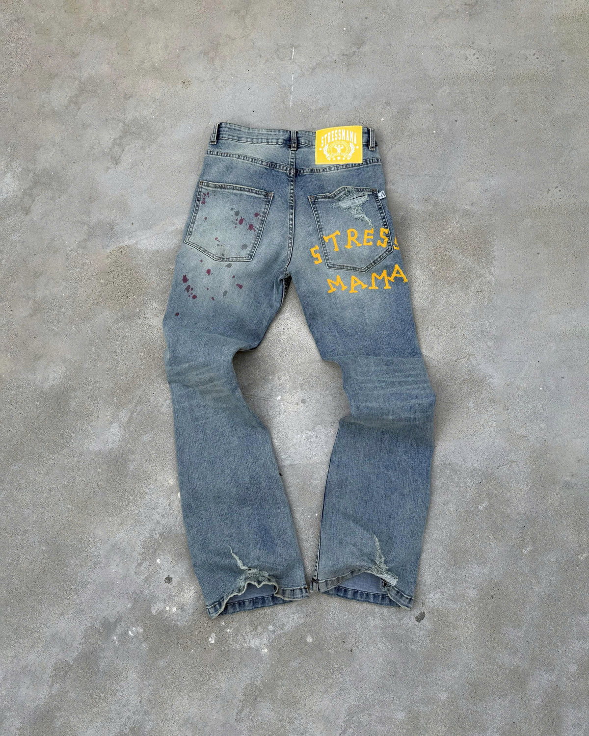 SSMA ART SPACE FLARED JEANS - BLUE