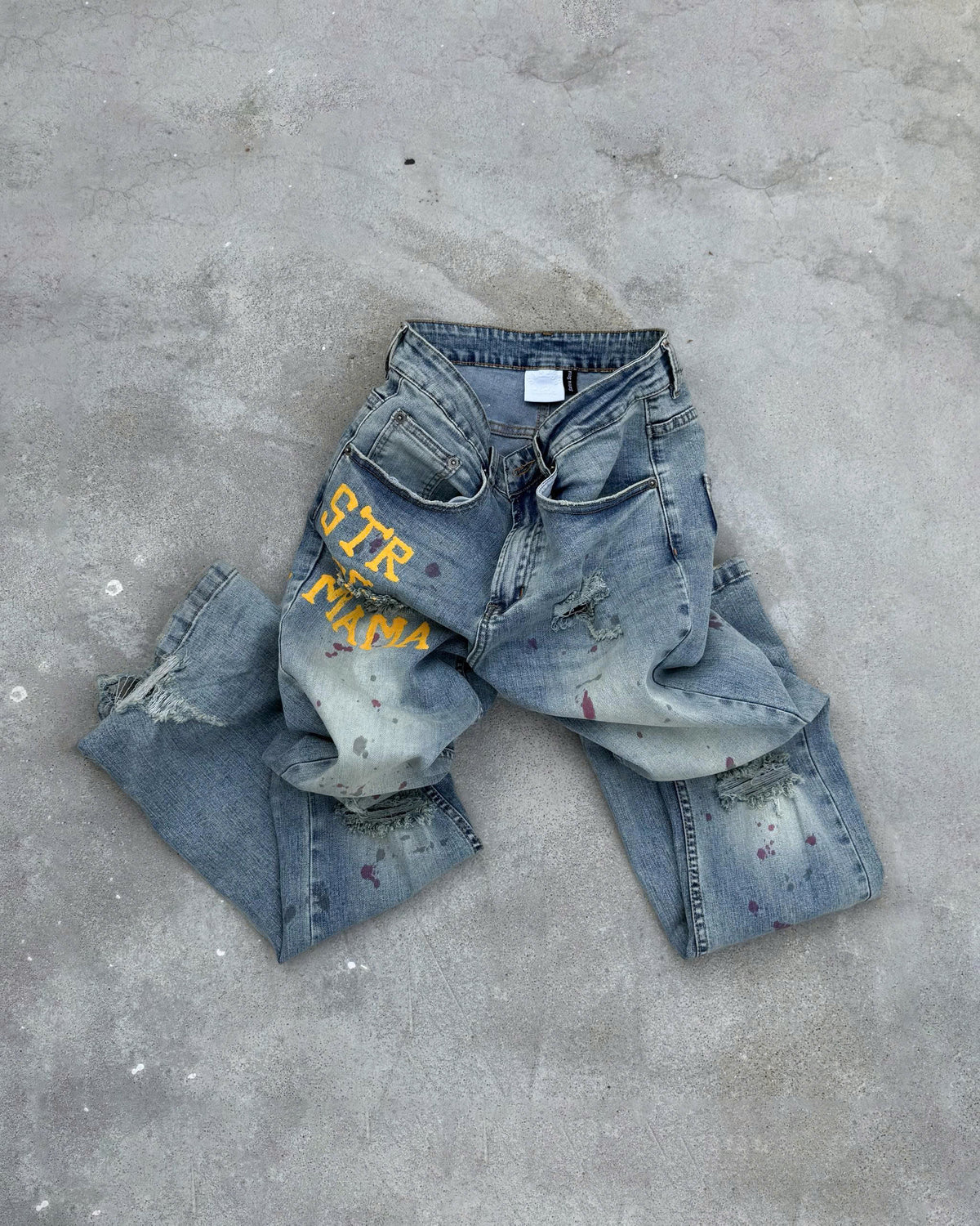 SSMA ART SPACE FLARED JEANS - BLUE