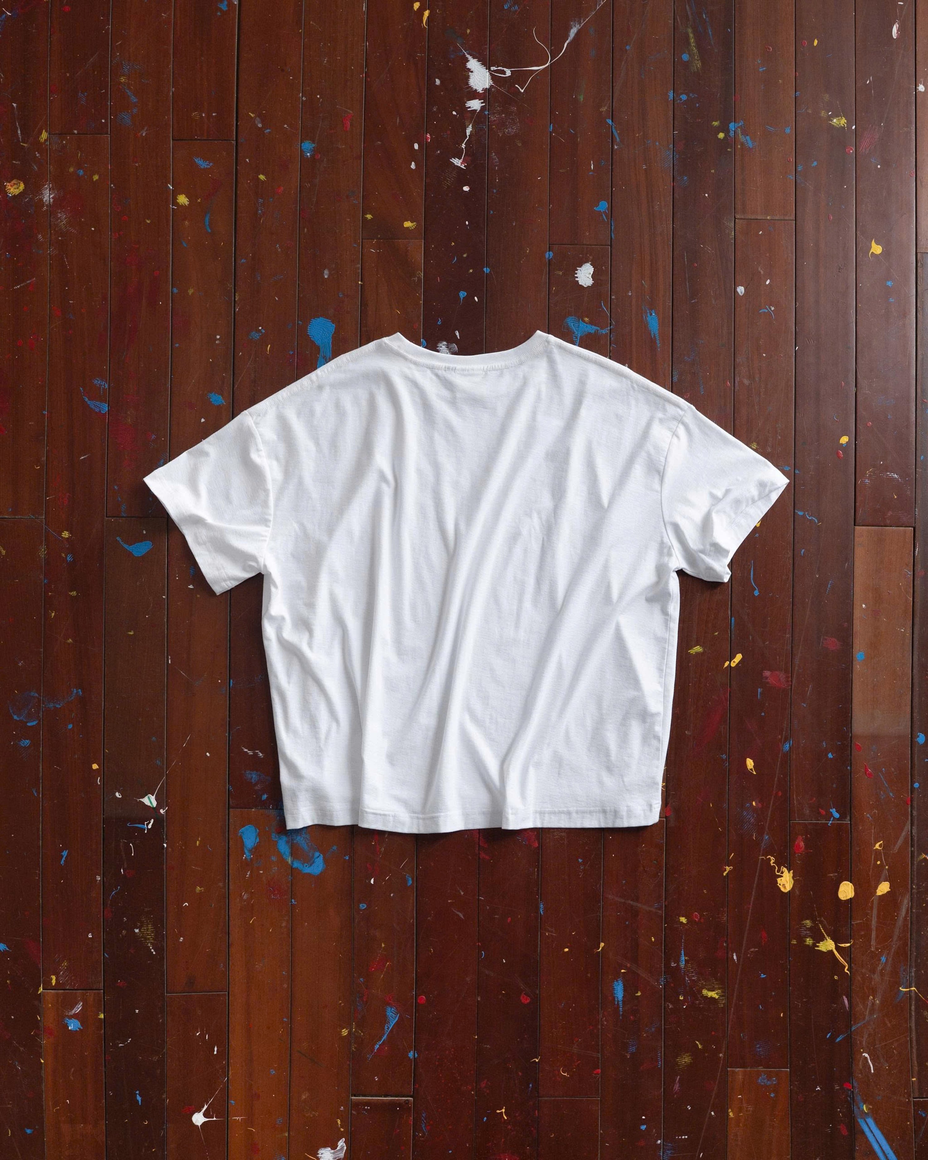SSMA CRAYON LOGO T-SHIRT - WHITE