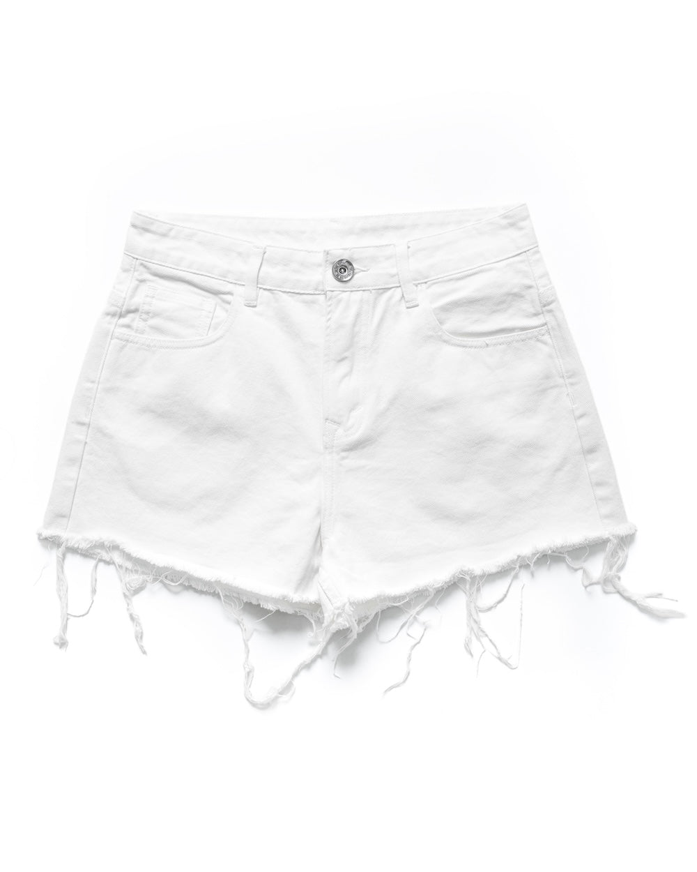 HÔTEL MAMA DENIM SHORTS - WHITE