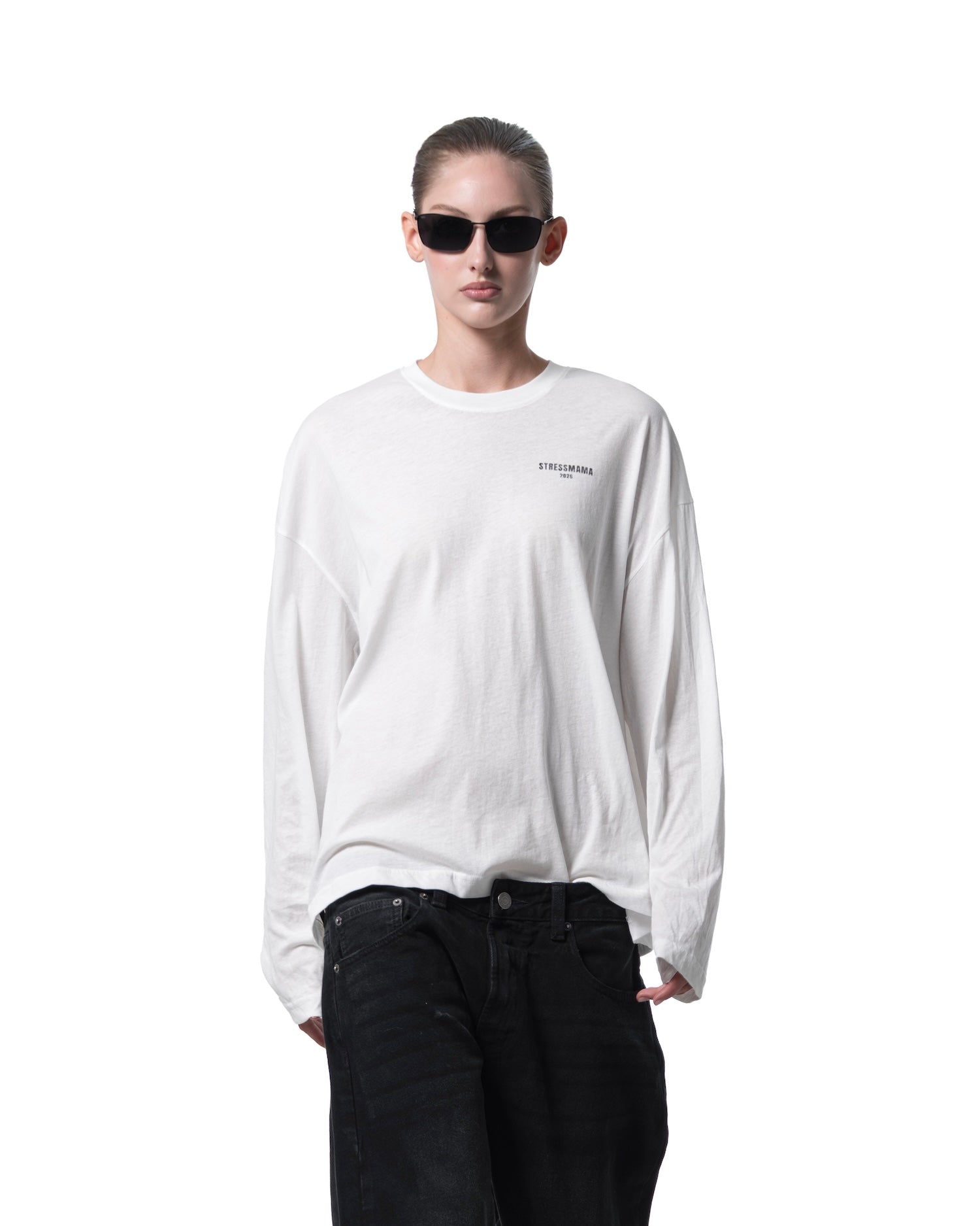 SS26 SHEER LONGSLEEVE - WHITE