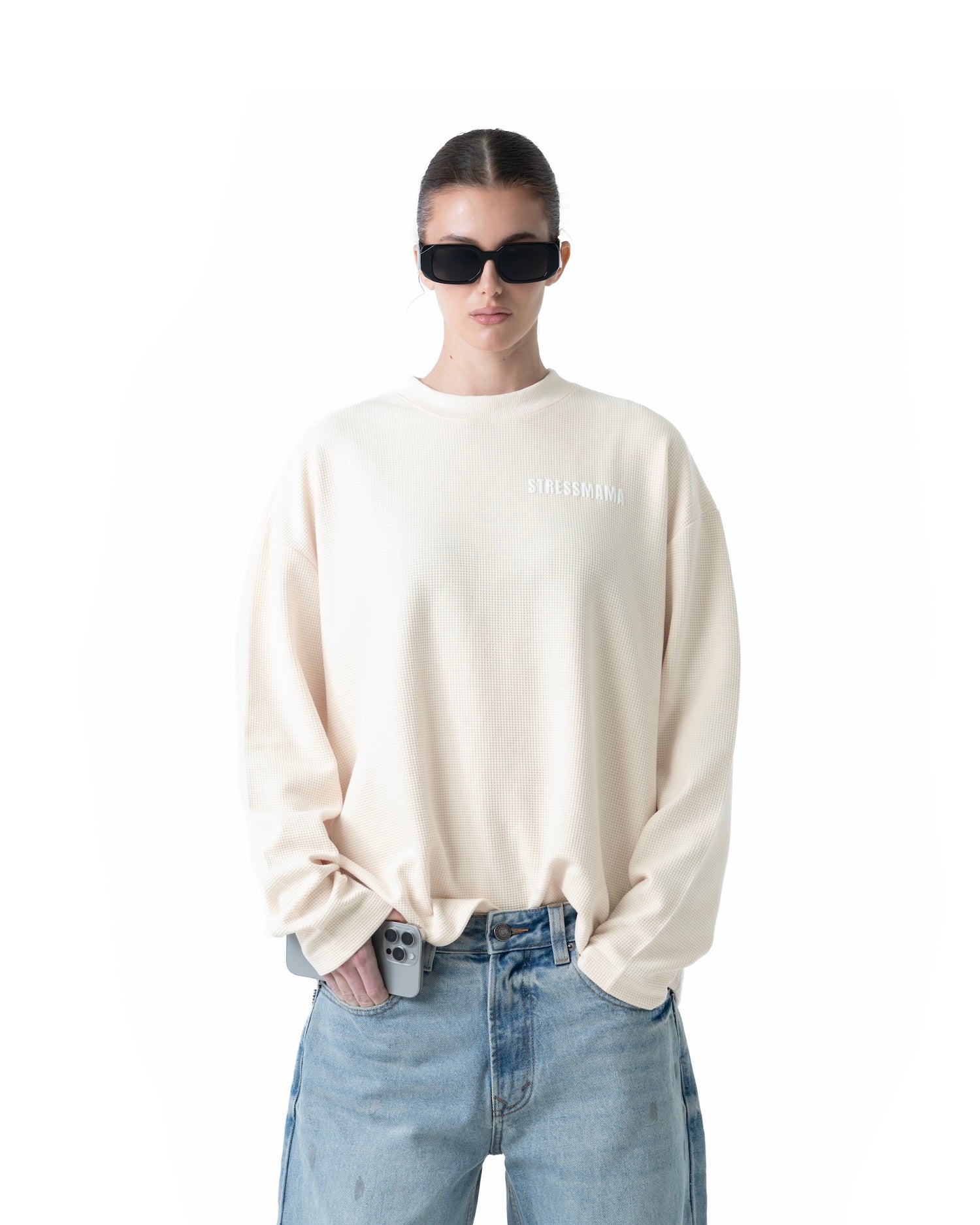 SS26 WAFFLE LONGSLEEVE - CREAM