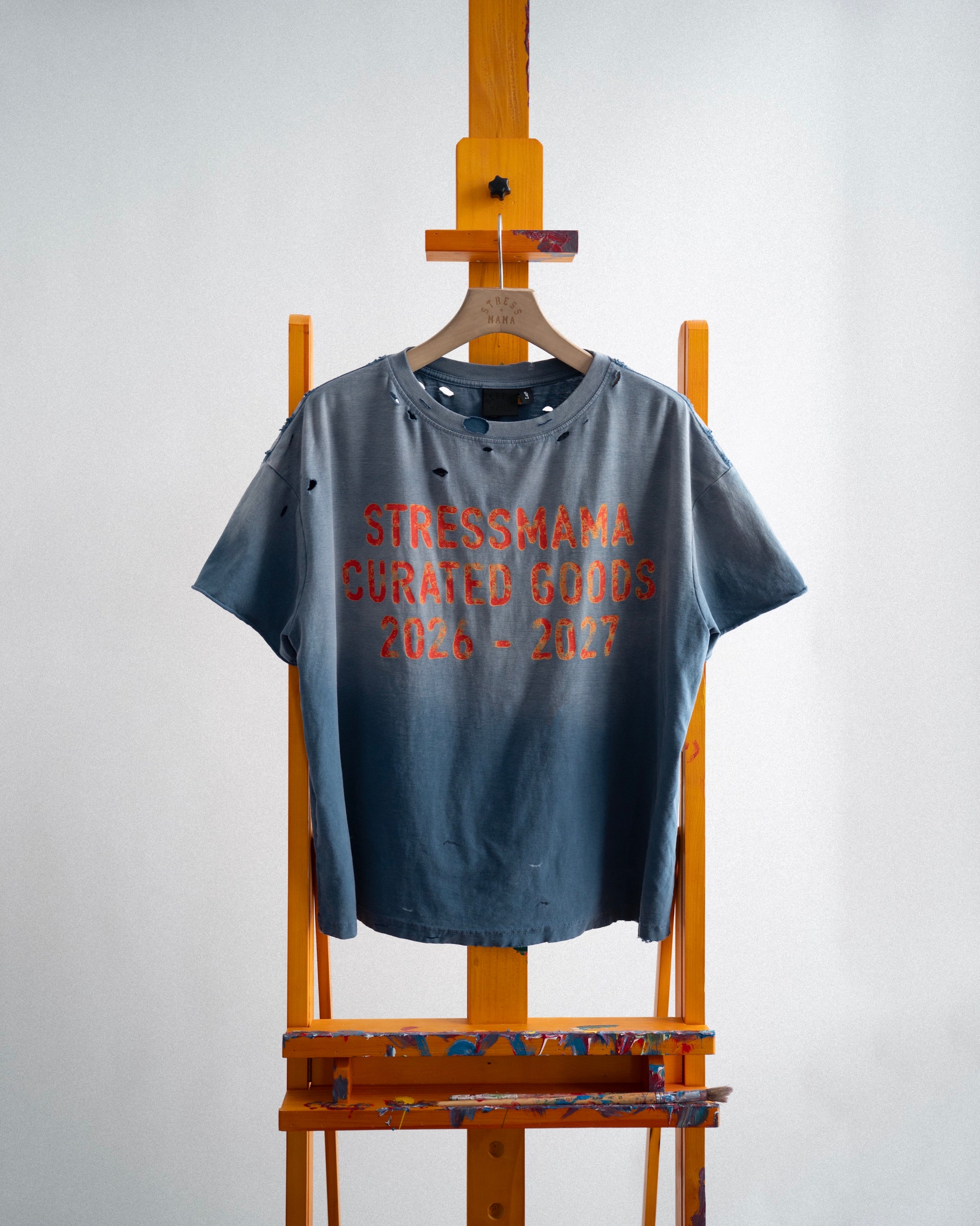 SSMA CURATED WASHED T-SHIRT - BLUE