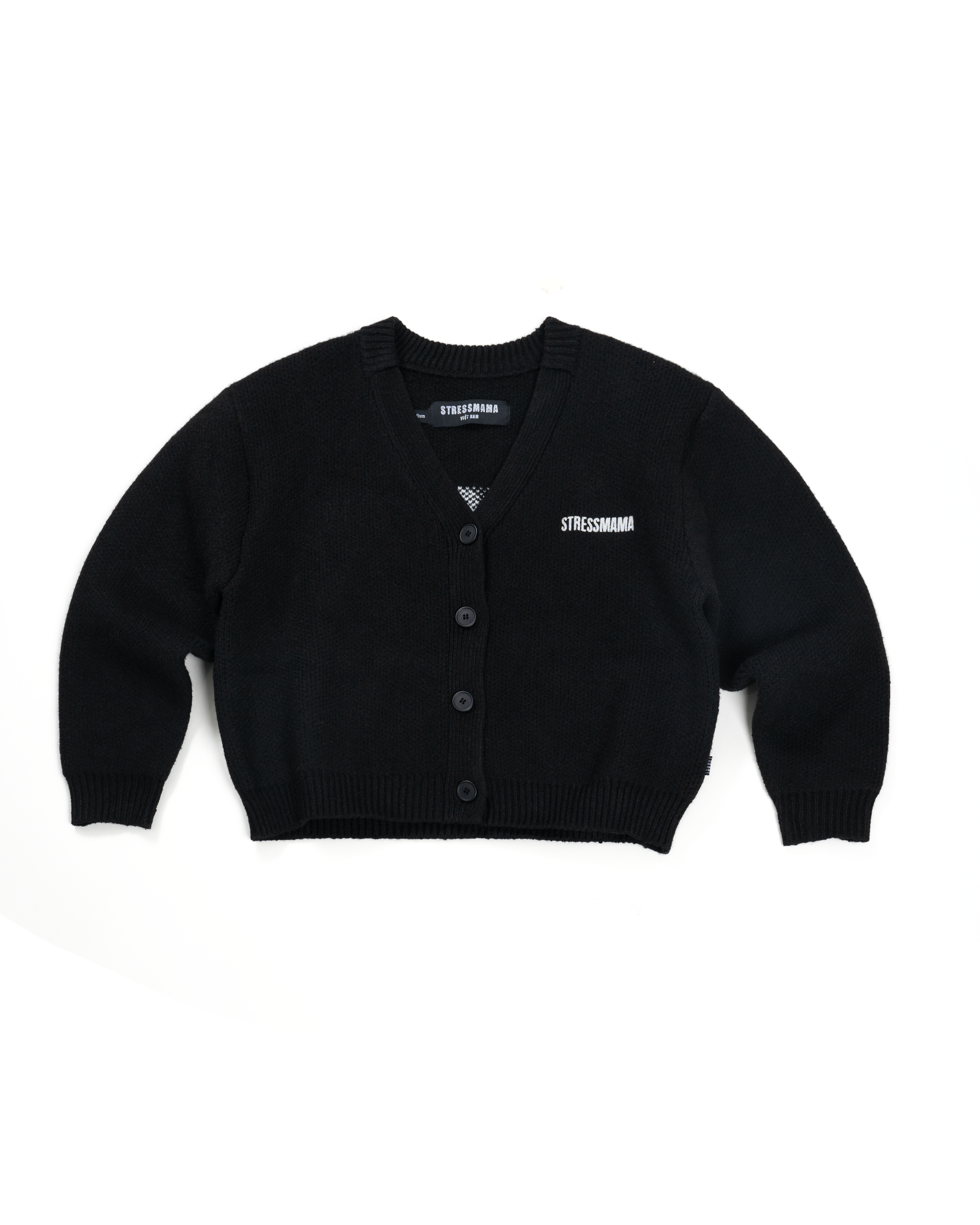 FW25 HOSM CARDIGAN - BLACK