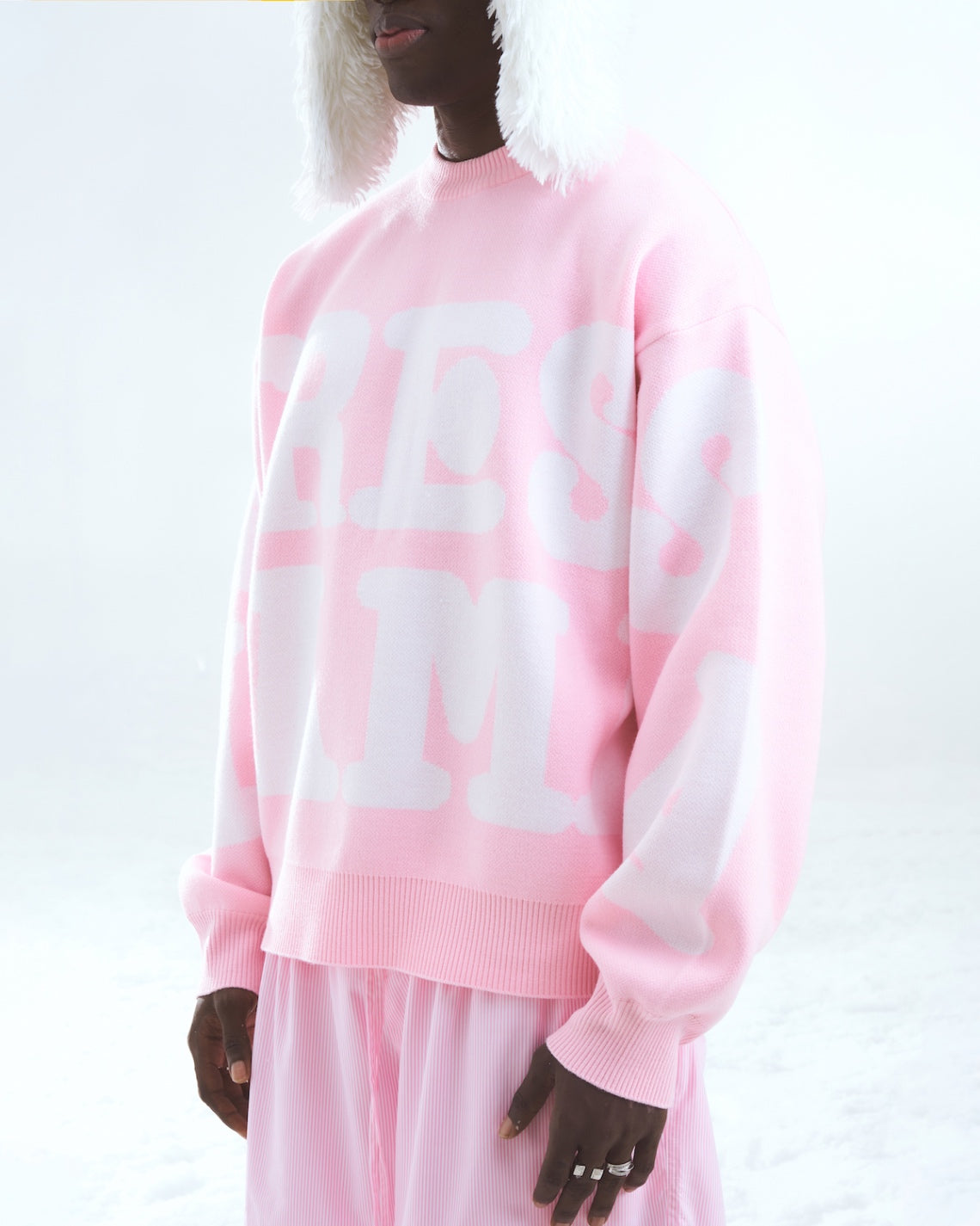 SSMA KNIT SWEATER - PINK – STRESSMAMA