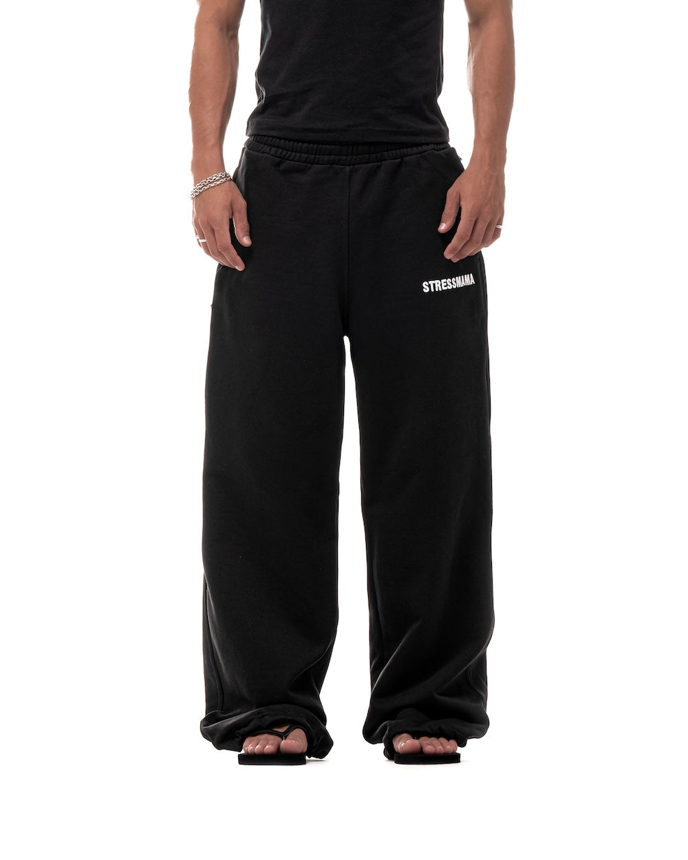 FALL25 LOGO SWEAT PANTS - BLACK