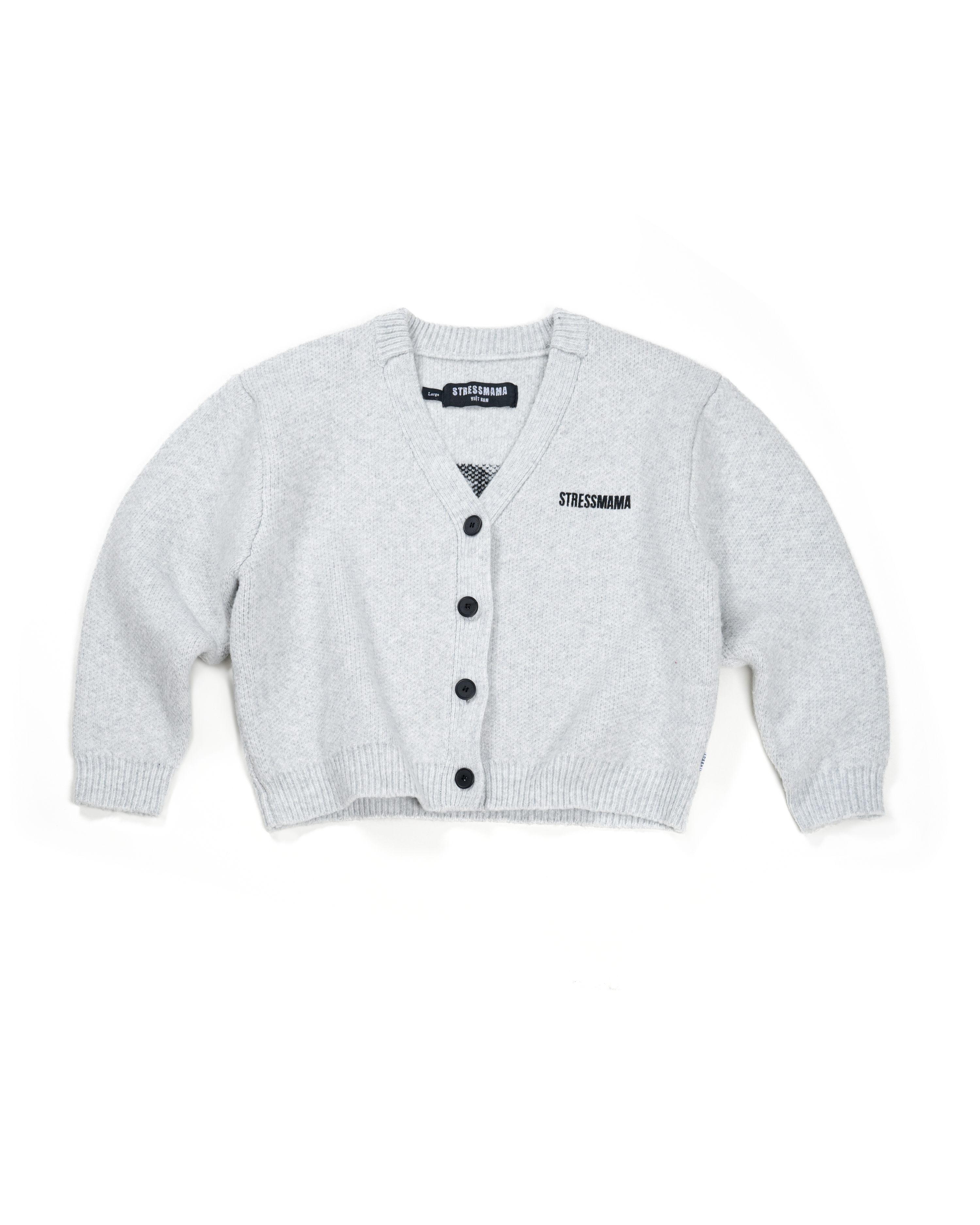 FW25 HOSM CARDIGAN - GRAY