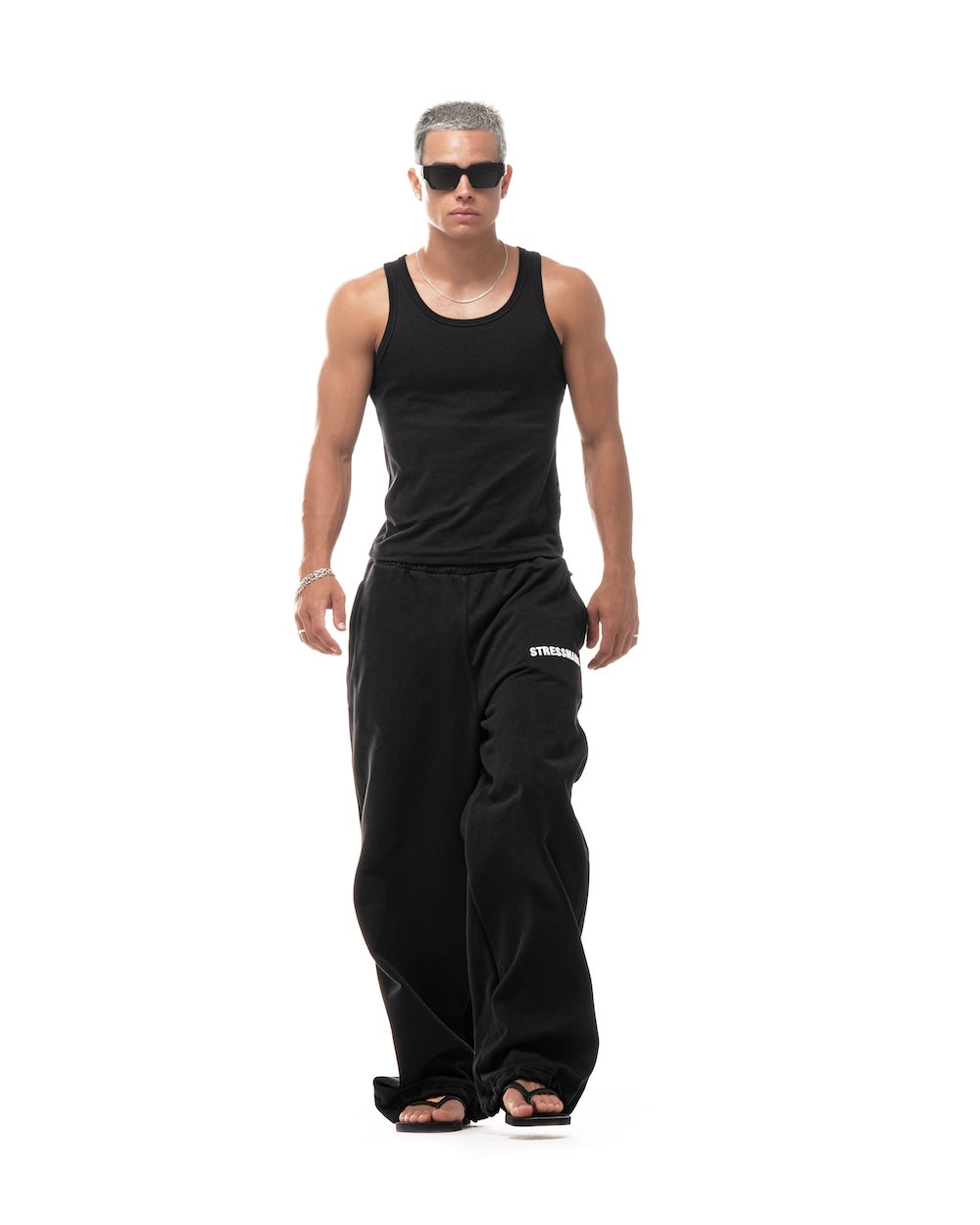 FALL25 LOGO SWEAT PANTS - BLACK