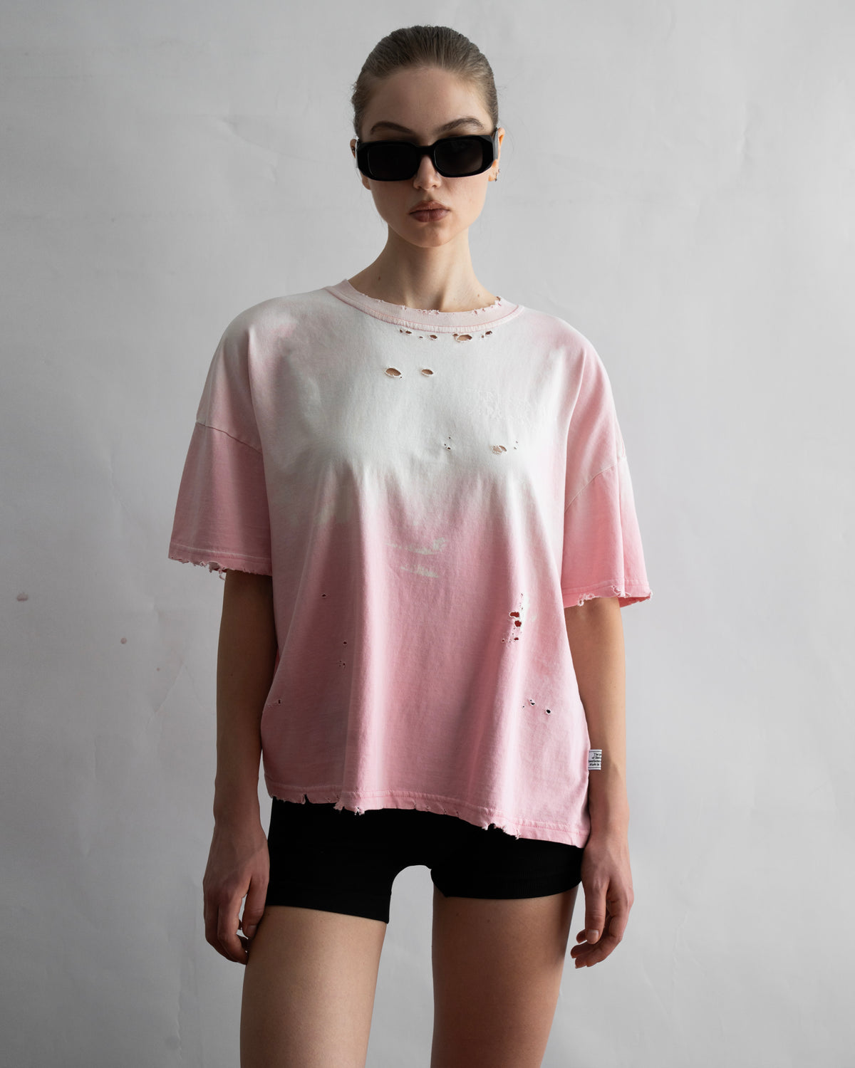 SSMA RUST DISTRESS T-SHIRT - PINK