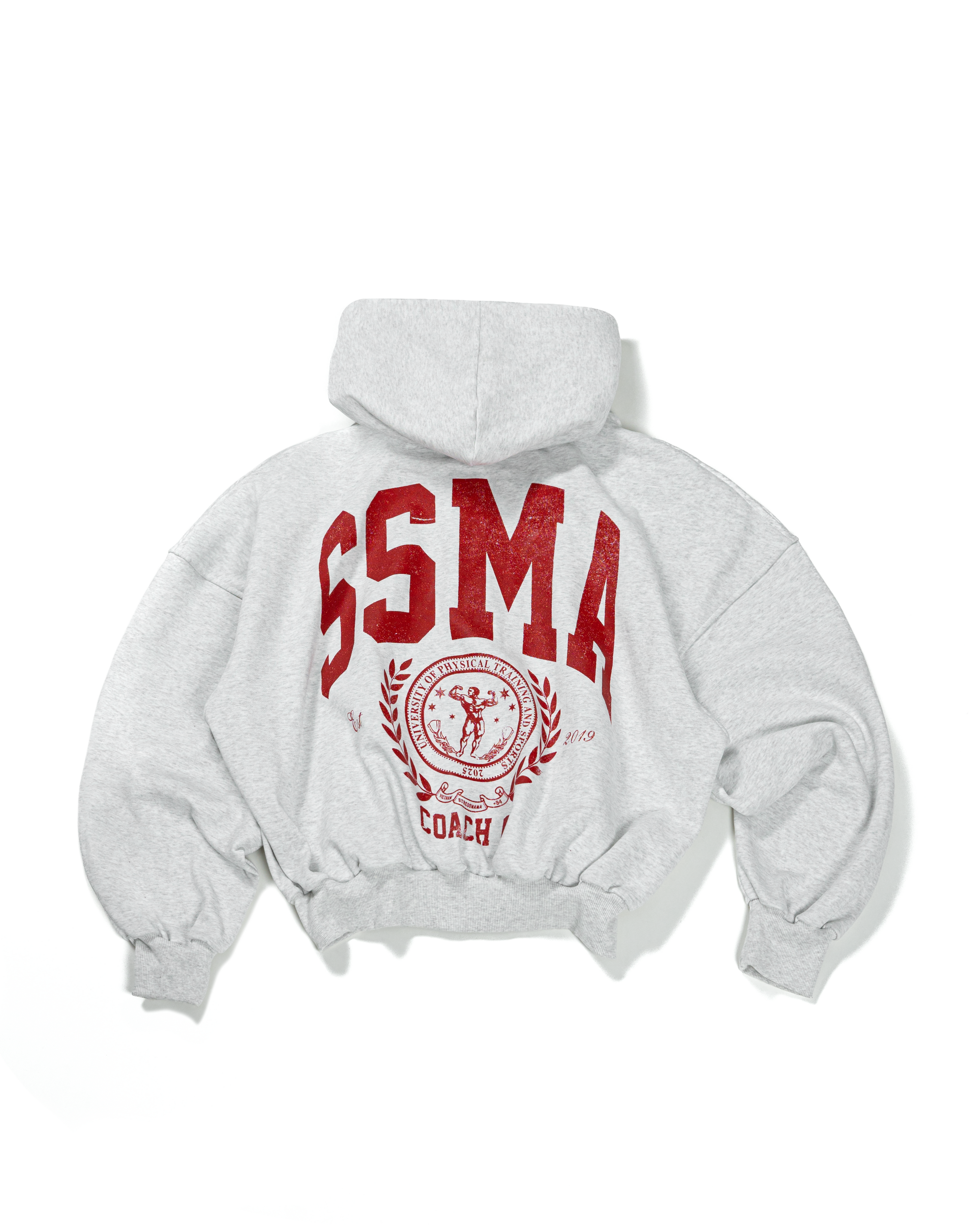 FW25 PT UNIVERSITY ZIP HOODIE - GRAY