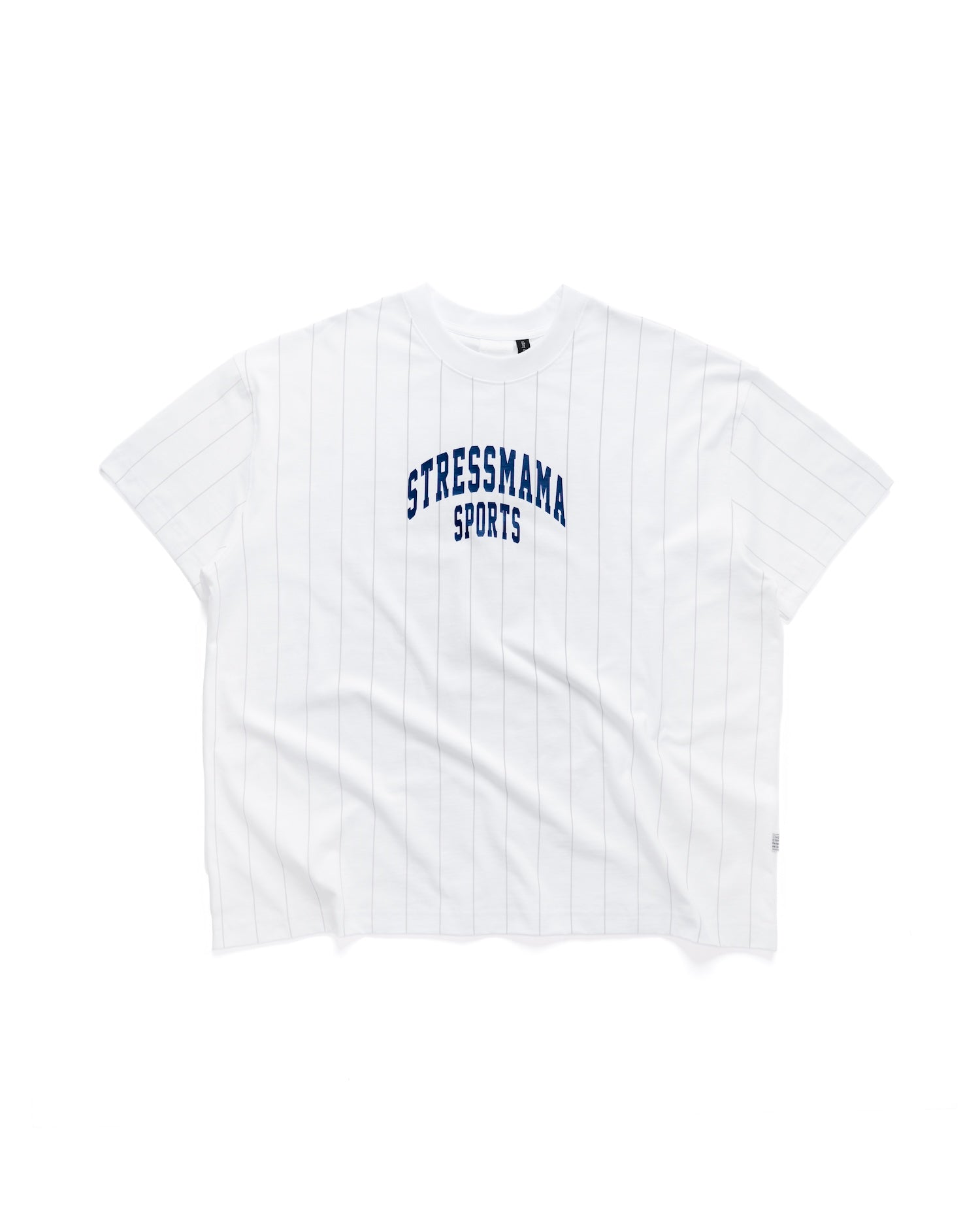 SSMA SPORTS STRIPED T-SHIRT - WHITE