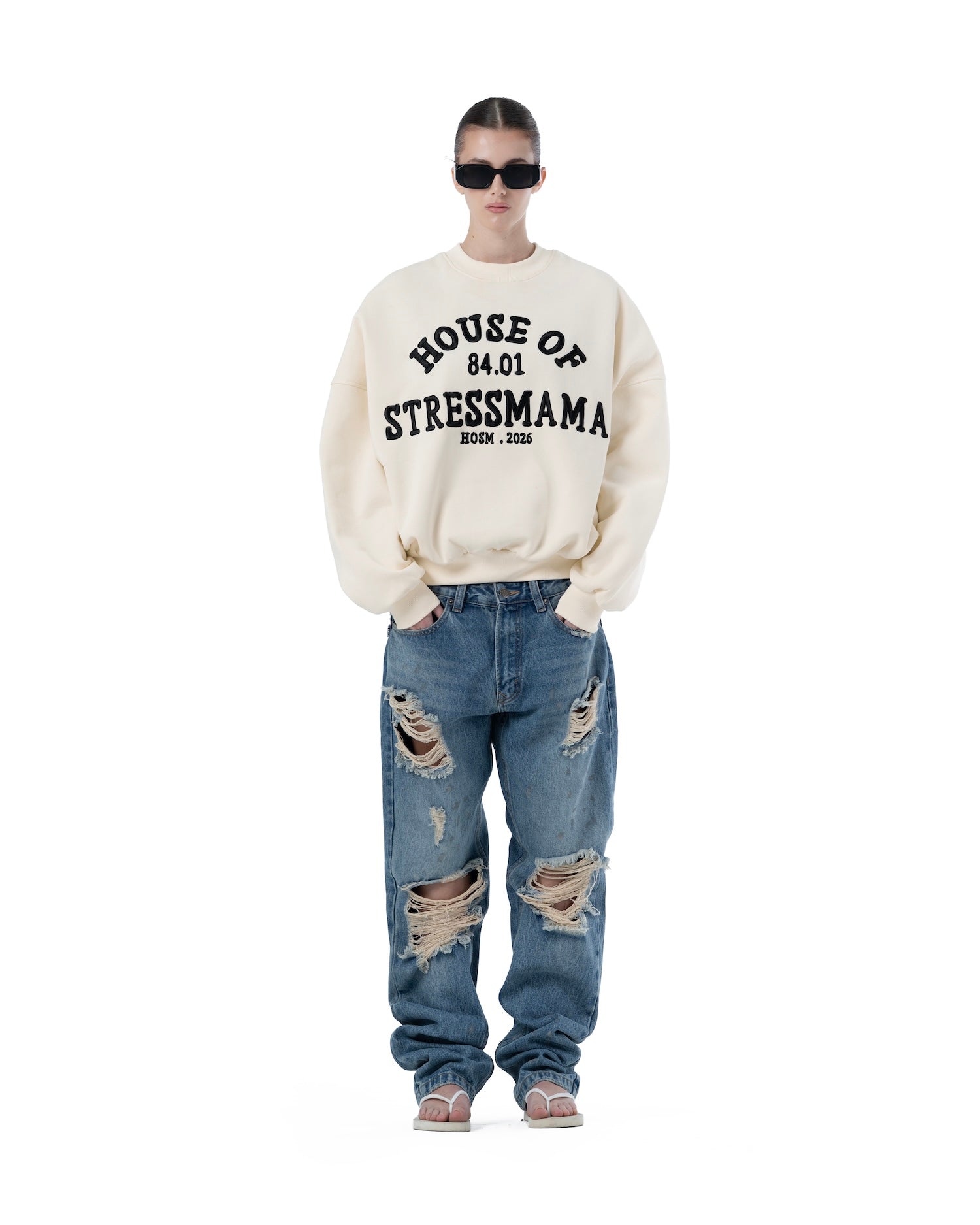 SS26 HOSM SWEATER - CREAM