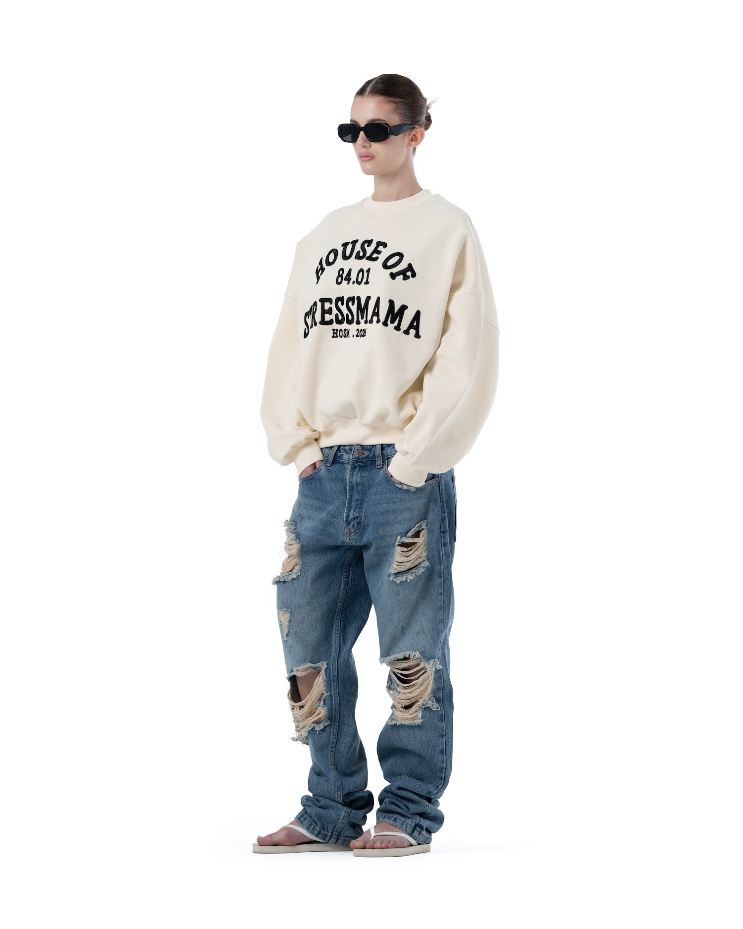 SS26 HOSM SWEATER - CREAM
