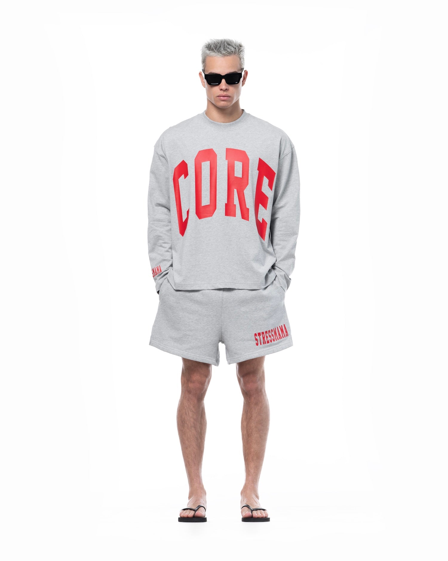 SSMA CORE V2 JERSEY SHORTS - GRAY