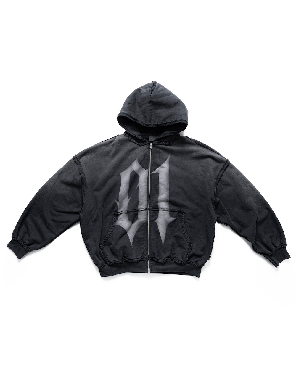 MAMAFIA 01 ZIP HOODIE - BLACK