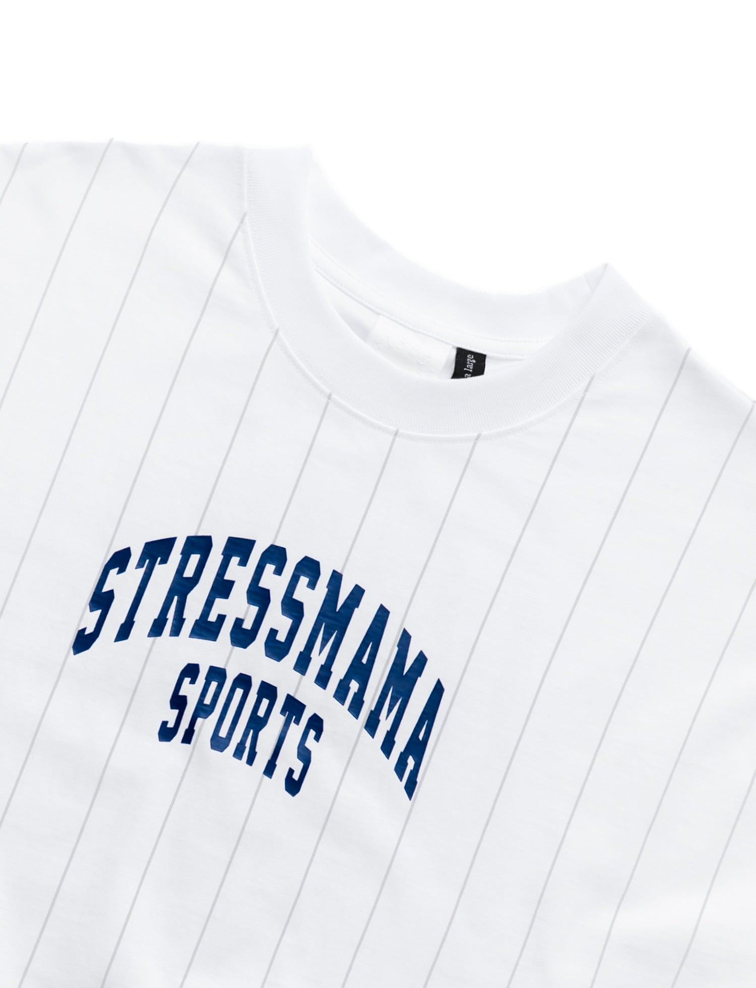 SSMA SPORTS STRIPED T-SHIRT - WHITE