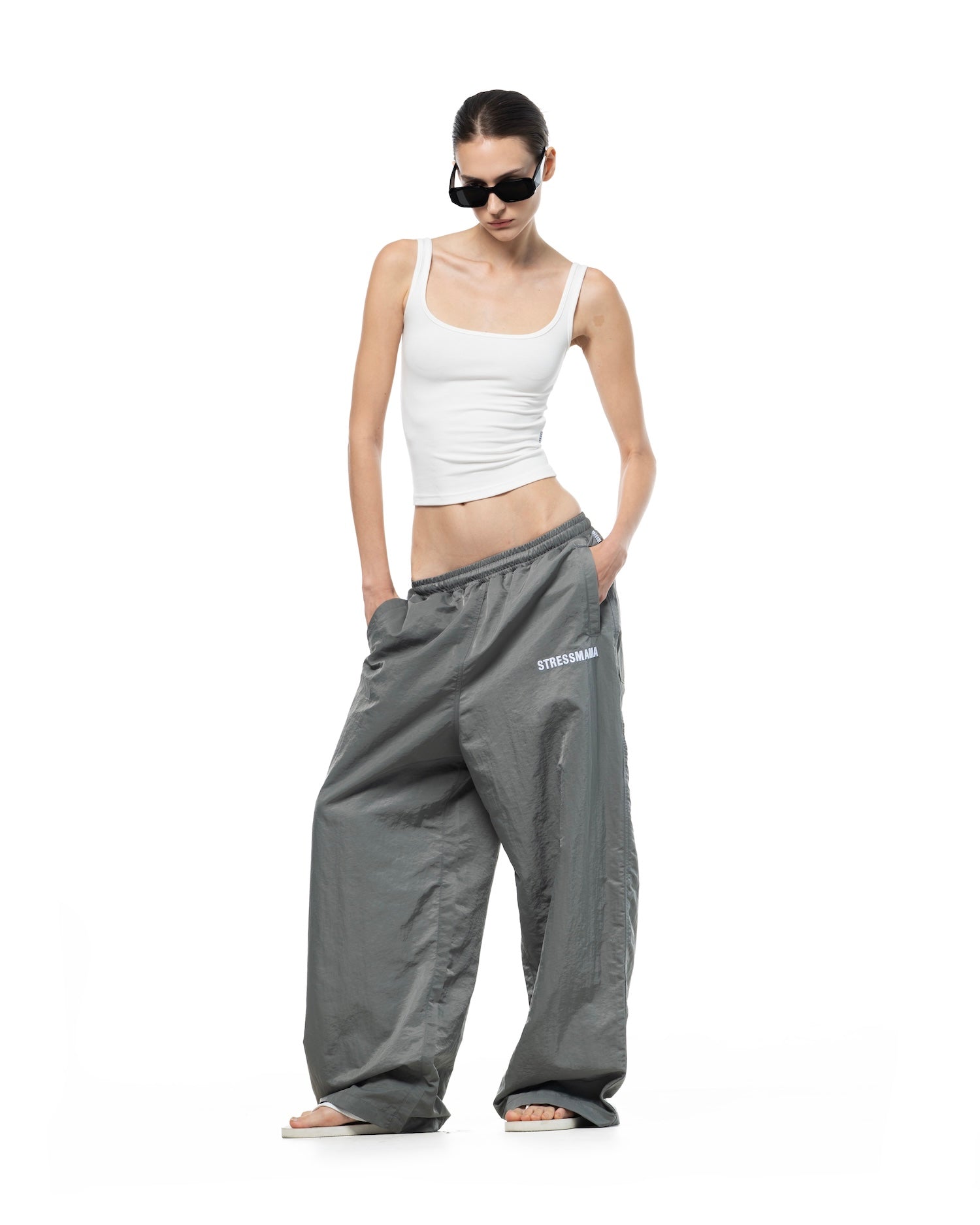 SSMA COACH TRACKSUIT PANTS - GRAY