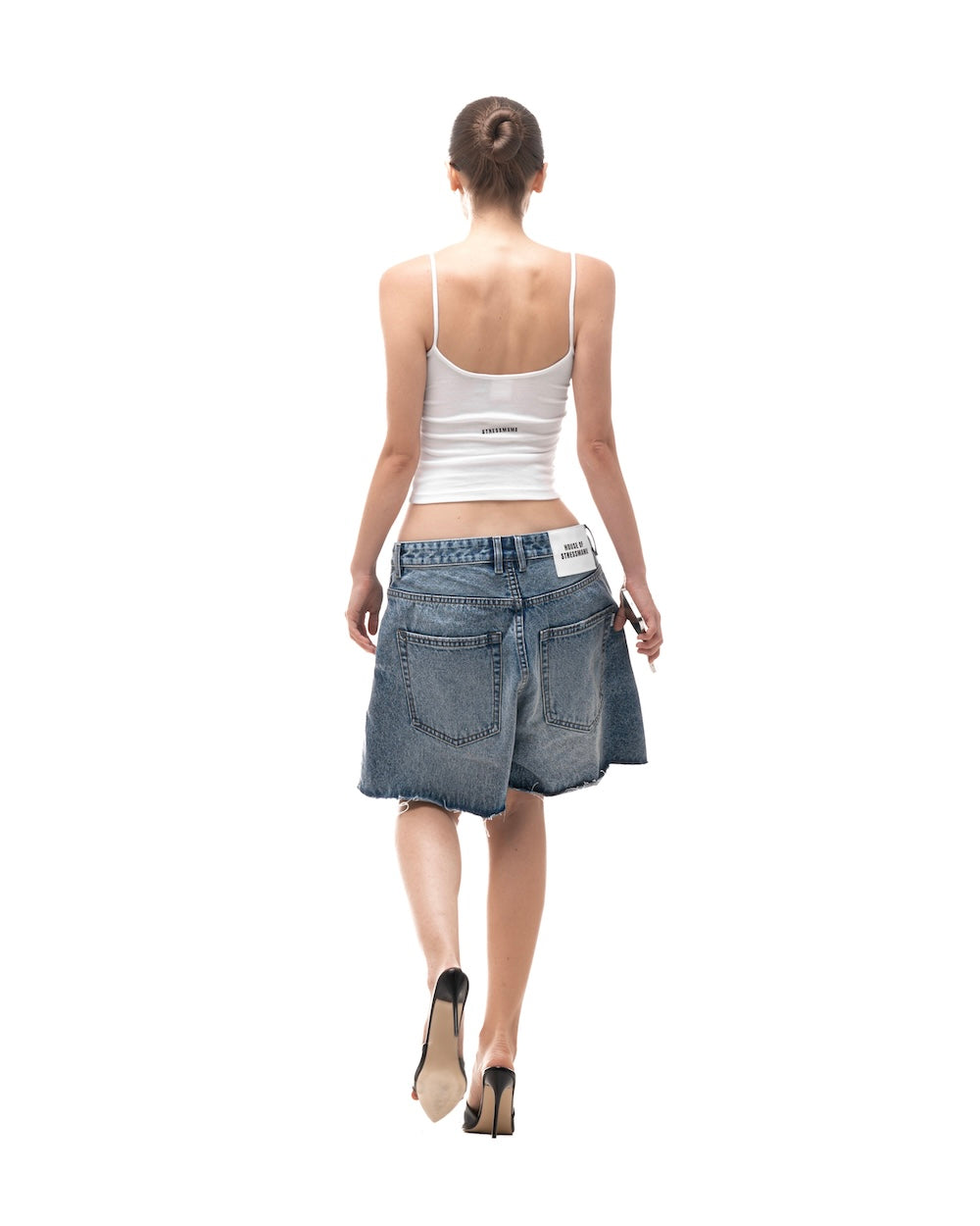 FALL25 BASIC DENIM SHORTS - BLUE