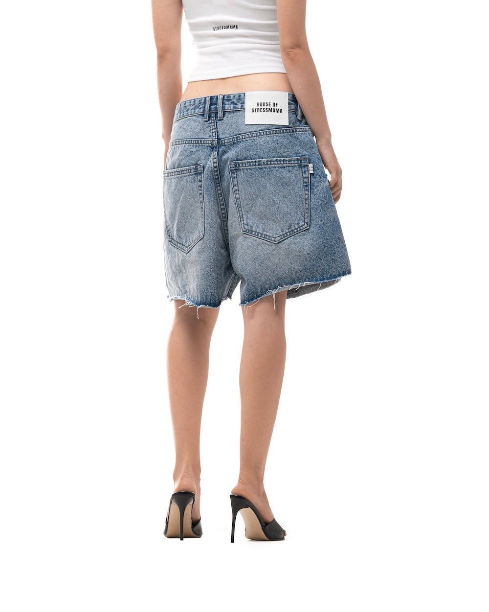 FALL25 BASIC DENIM SHORTS - BLUE