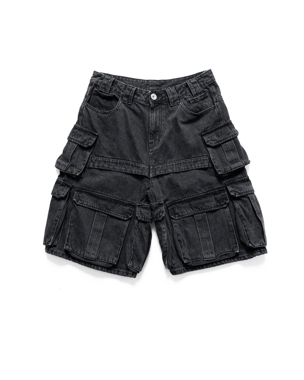 MAMAFIA UTILITY SHORTS - BLACK