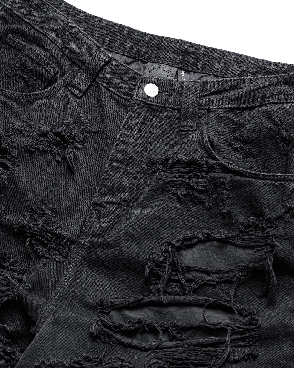 MAMAFIA DISTRESSED JEANS - BLACK