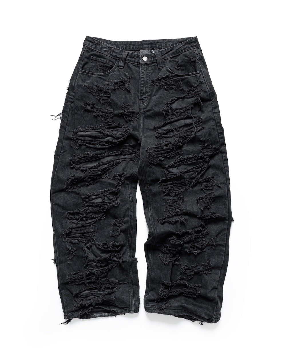 MAMAFIA DISTRESSED JEANS - BLACK