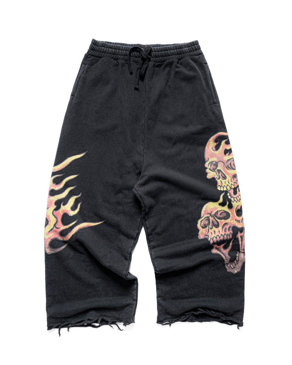 SSMA SKULL SWEAT PANTS - BLACK