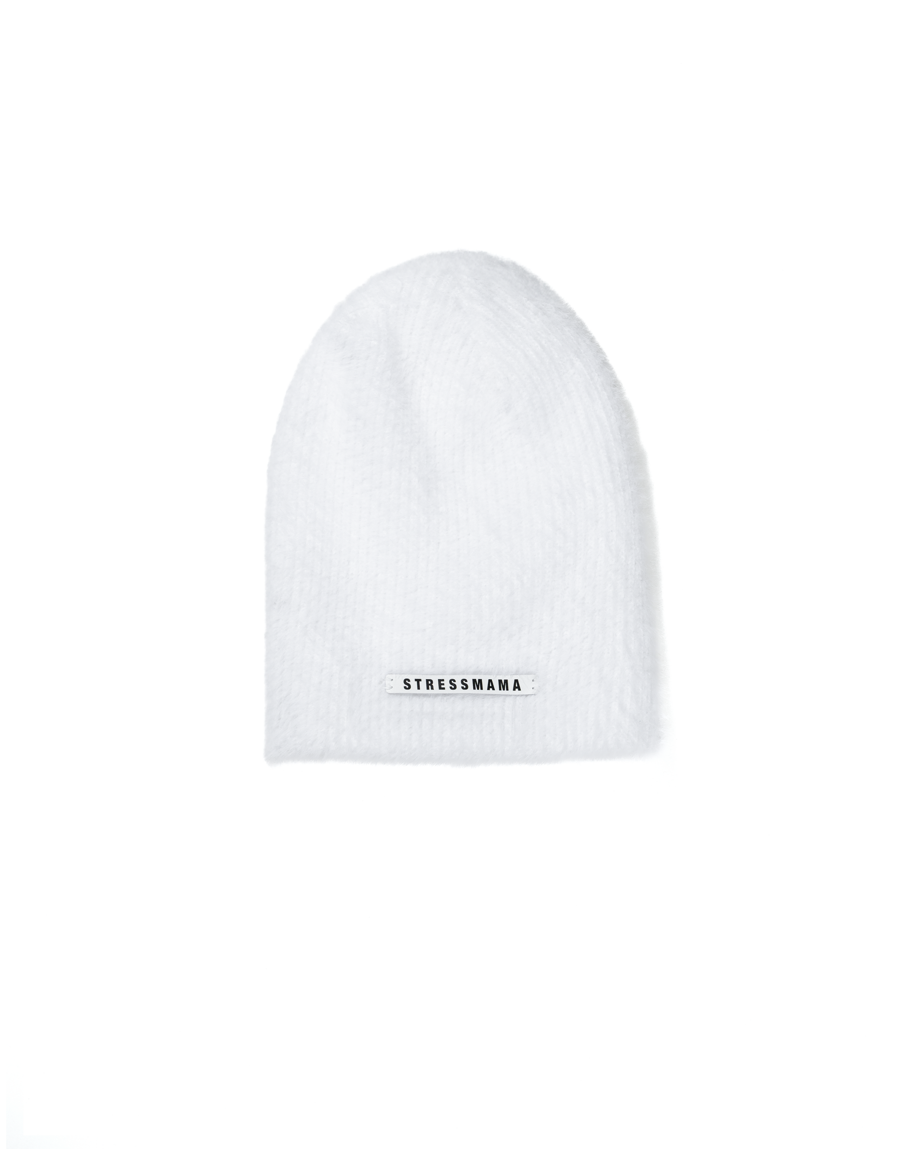FW25 KNIT BEANIE HAT - WHITE
