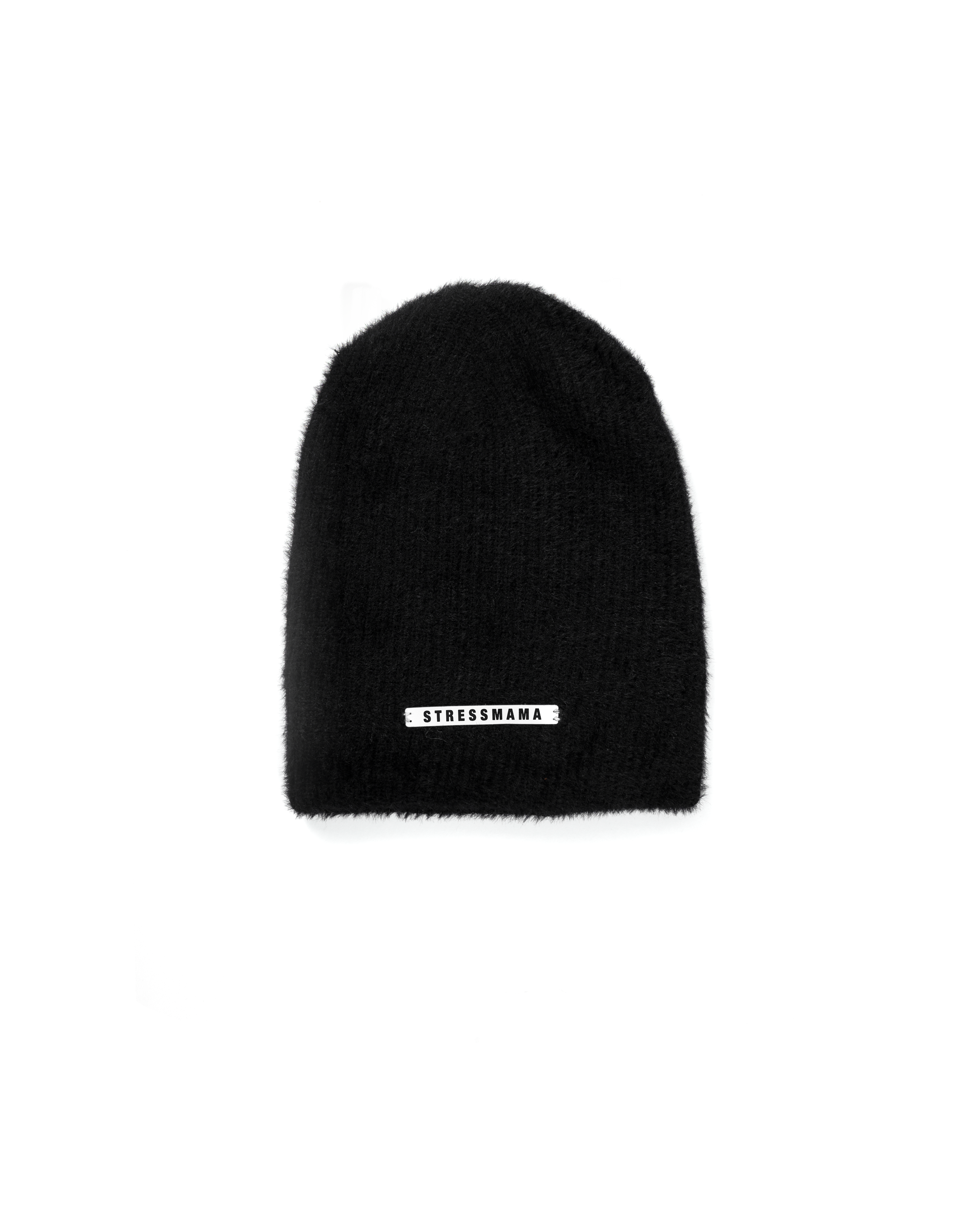 FW25 KNIT BEANIE HAT - BLACK