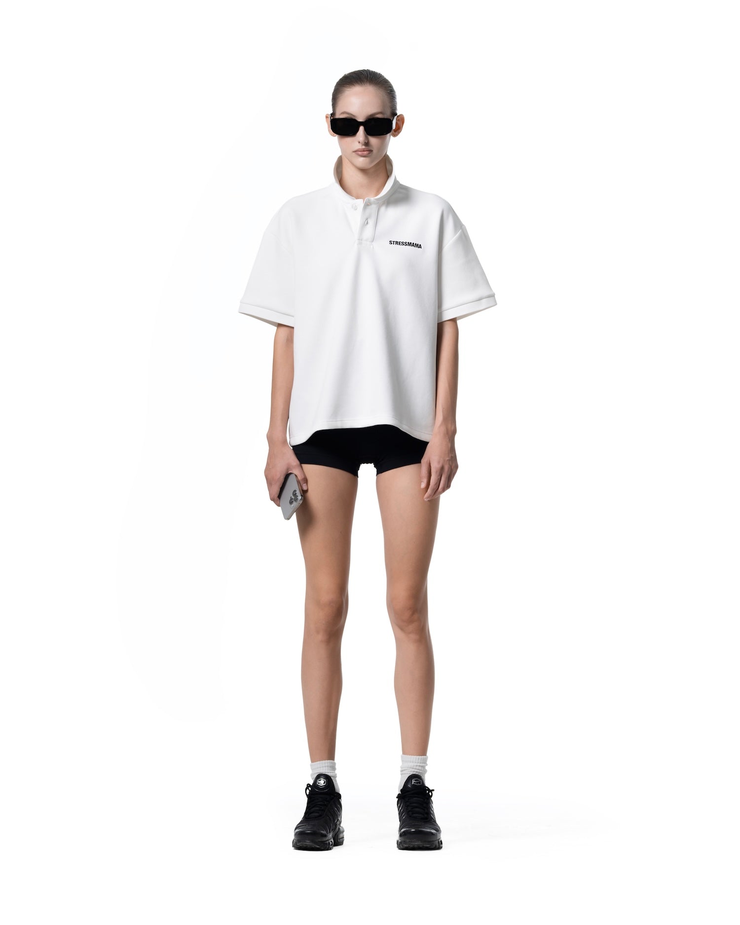 SSMA LOGO POLO T-SHIRT - WHITE