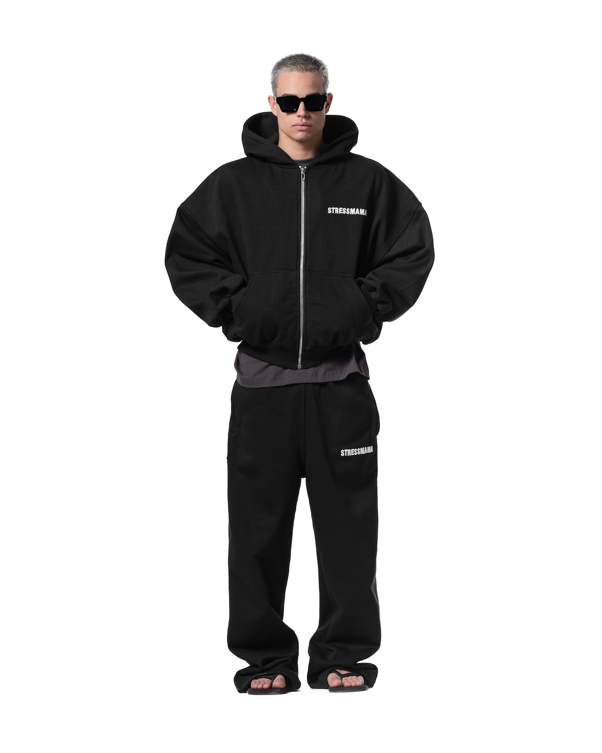 SSMA COACH ZIP HOODIE V2 - BLACK – STRESSMAMA