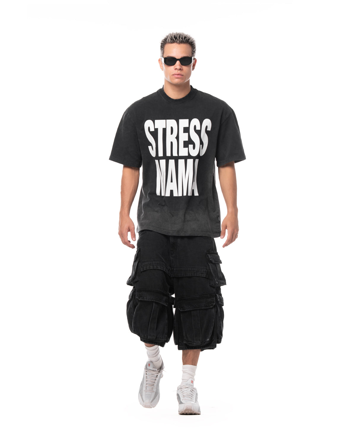 MAMAFIA UTILITY SHORTS - BLACK