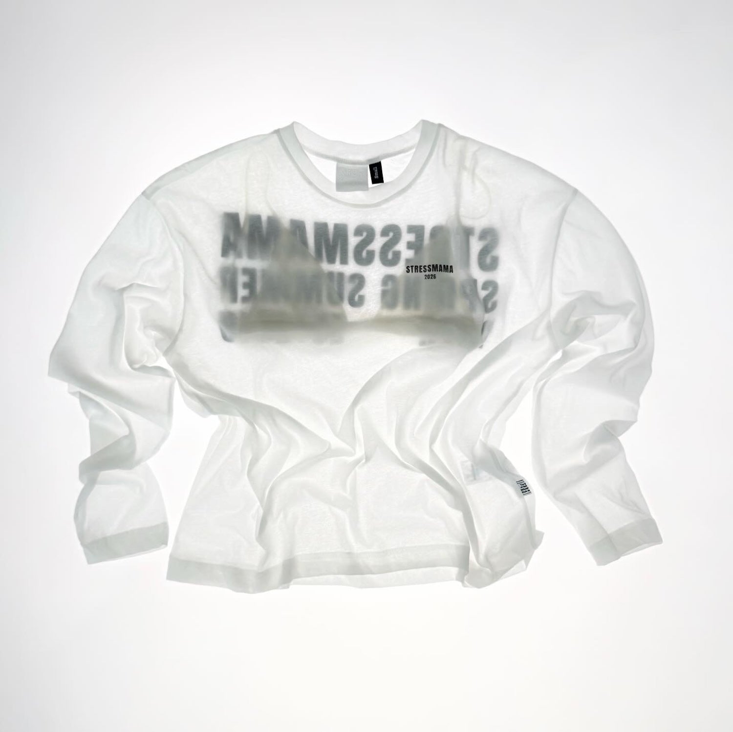 SS26 SHEER LONGSLEEVE - WHITE