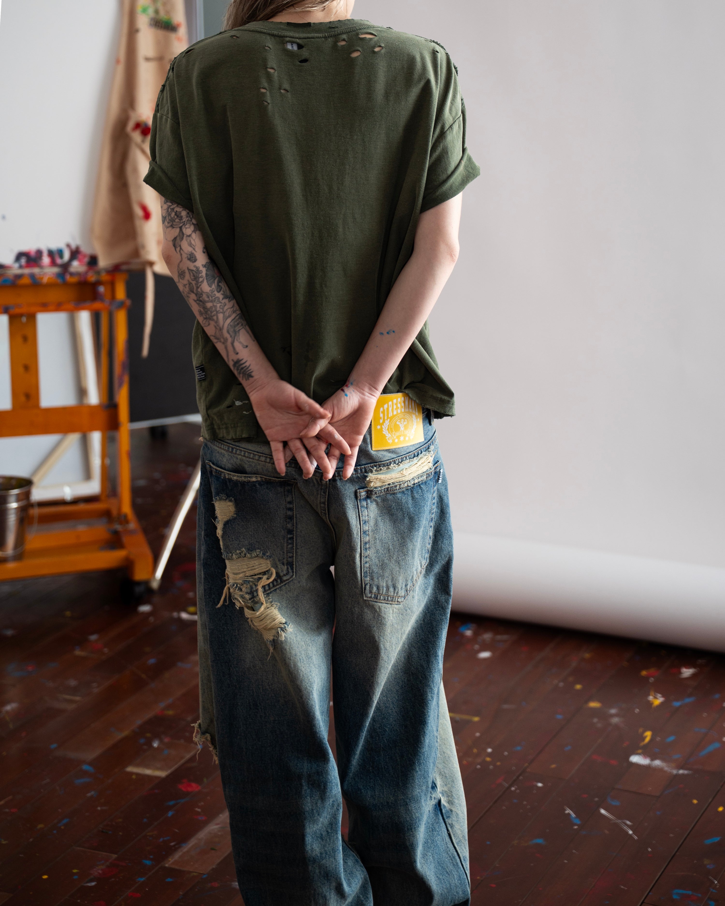 SSMA CURATED WASHED T-SHIRT - GREEN
