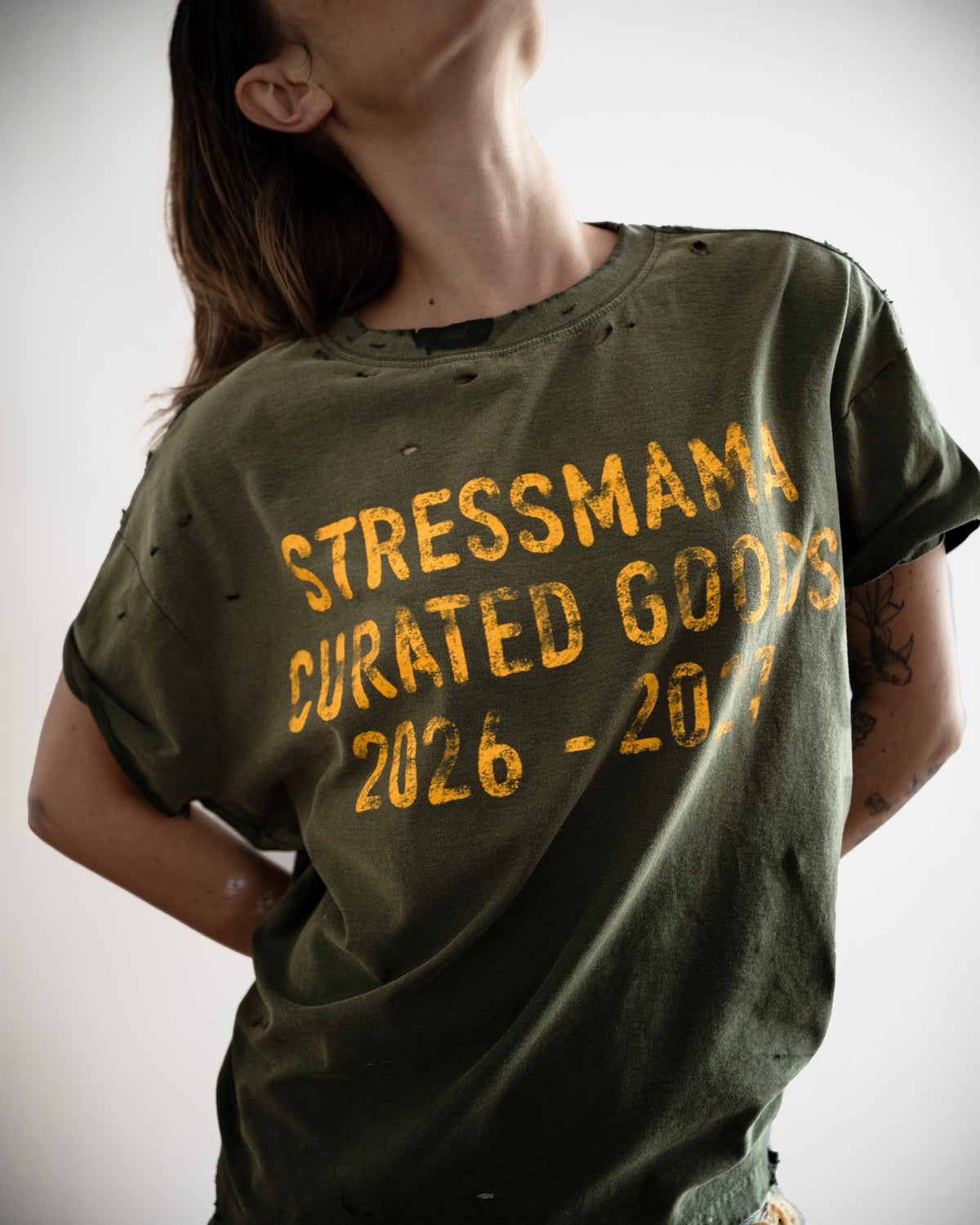 SSMA CURATED WASHED T-SHIRT - GREEN