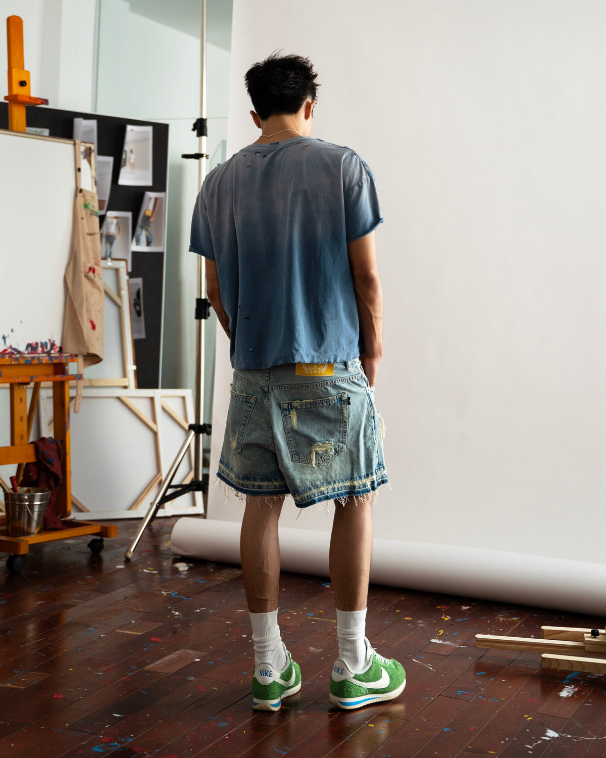 SSMA CURATED WASHED T-SHIRT - BLUE