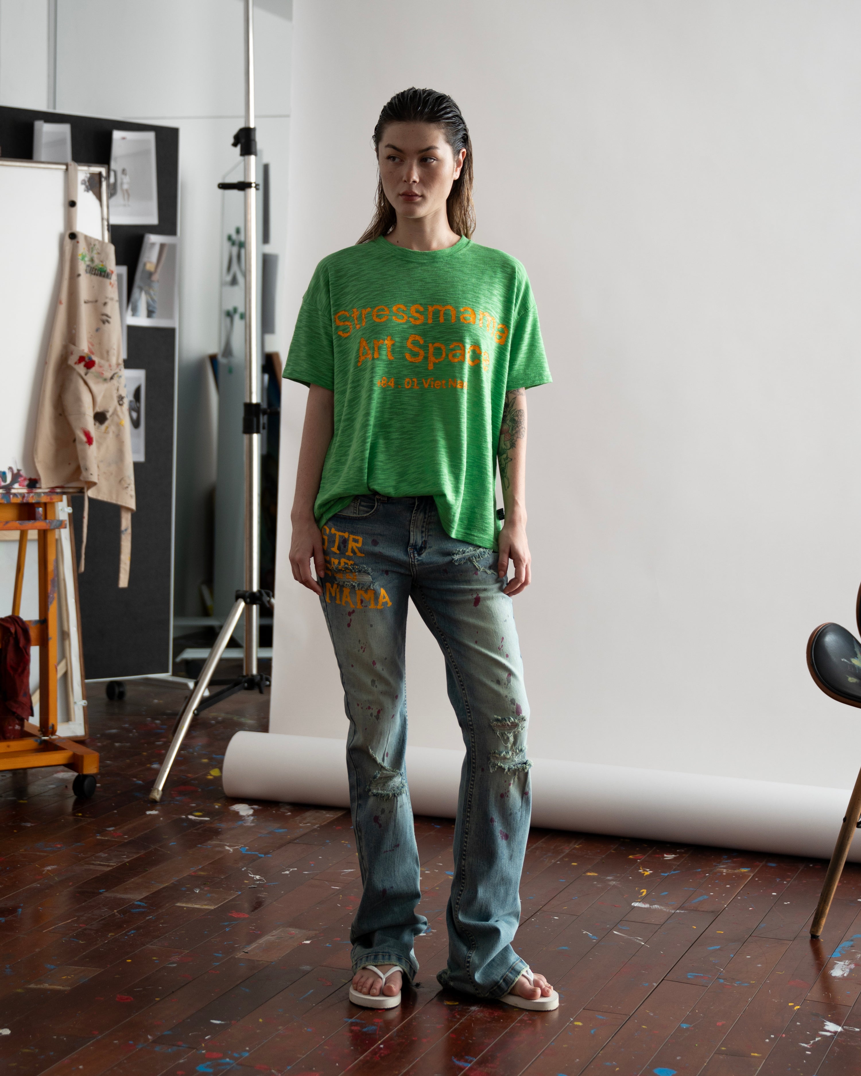 SSMA ART SPACE 8401 T-SHIRT - GREEN