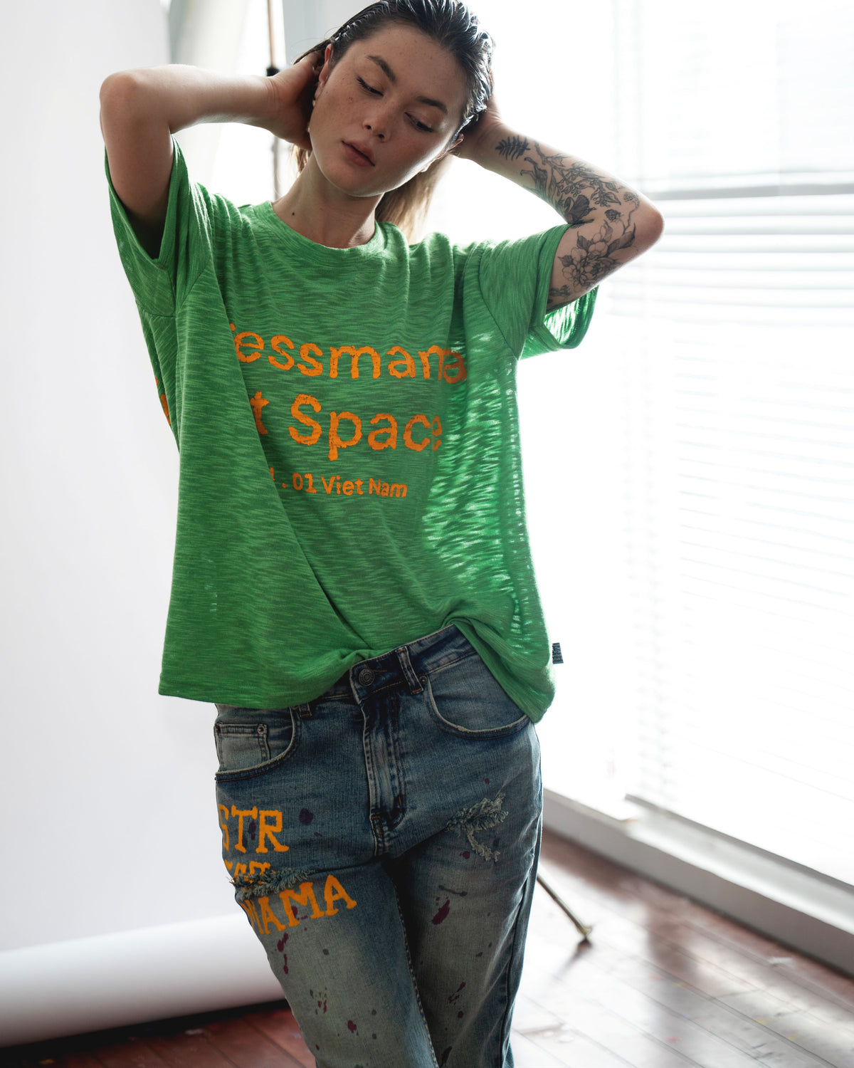 SSMA ART SPACE 8401 T-SHIRT - GREEN